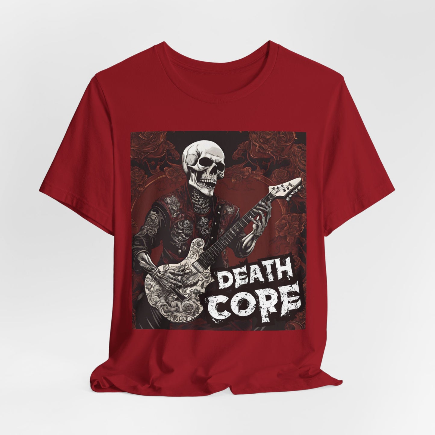 Death Core - Guitar Player - Unisex Jersey Short Sleeve Tee