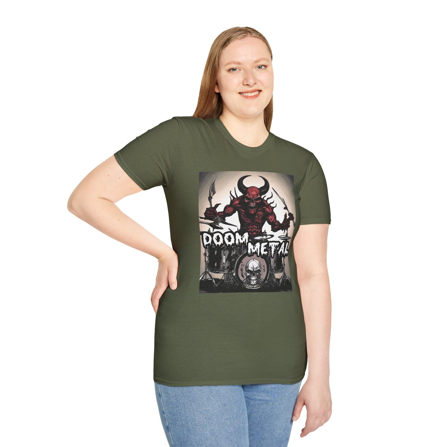 Doom Metal - Drummer - Unisex Softstyle T-Shirt