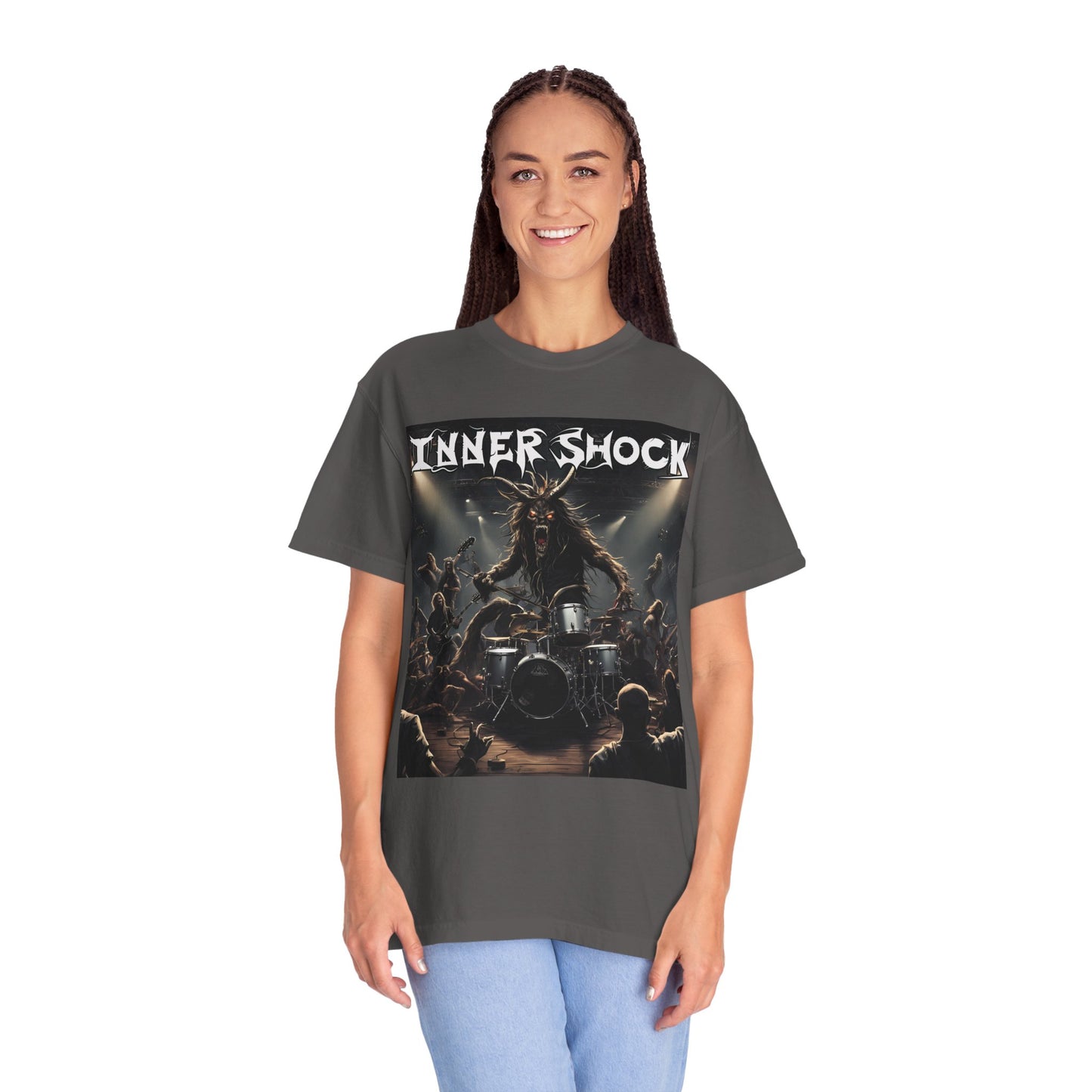 Inner Shock - Monster Band - Unisex Garment-Dyed T-shirt