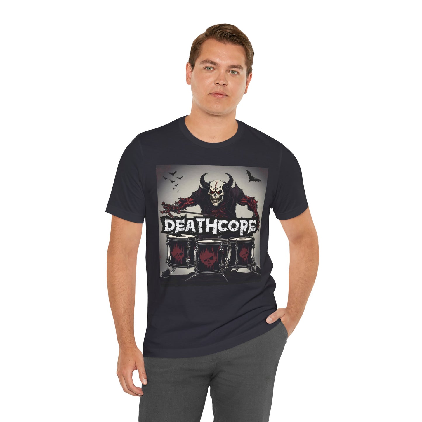 Death Core - Drummer - Unisex Jersey Short Sleeve Tee