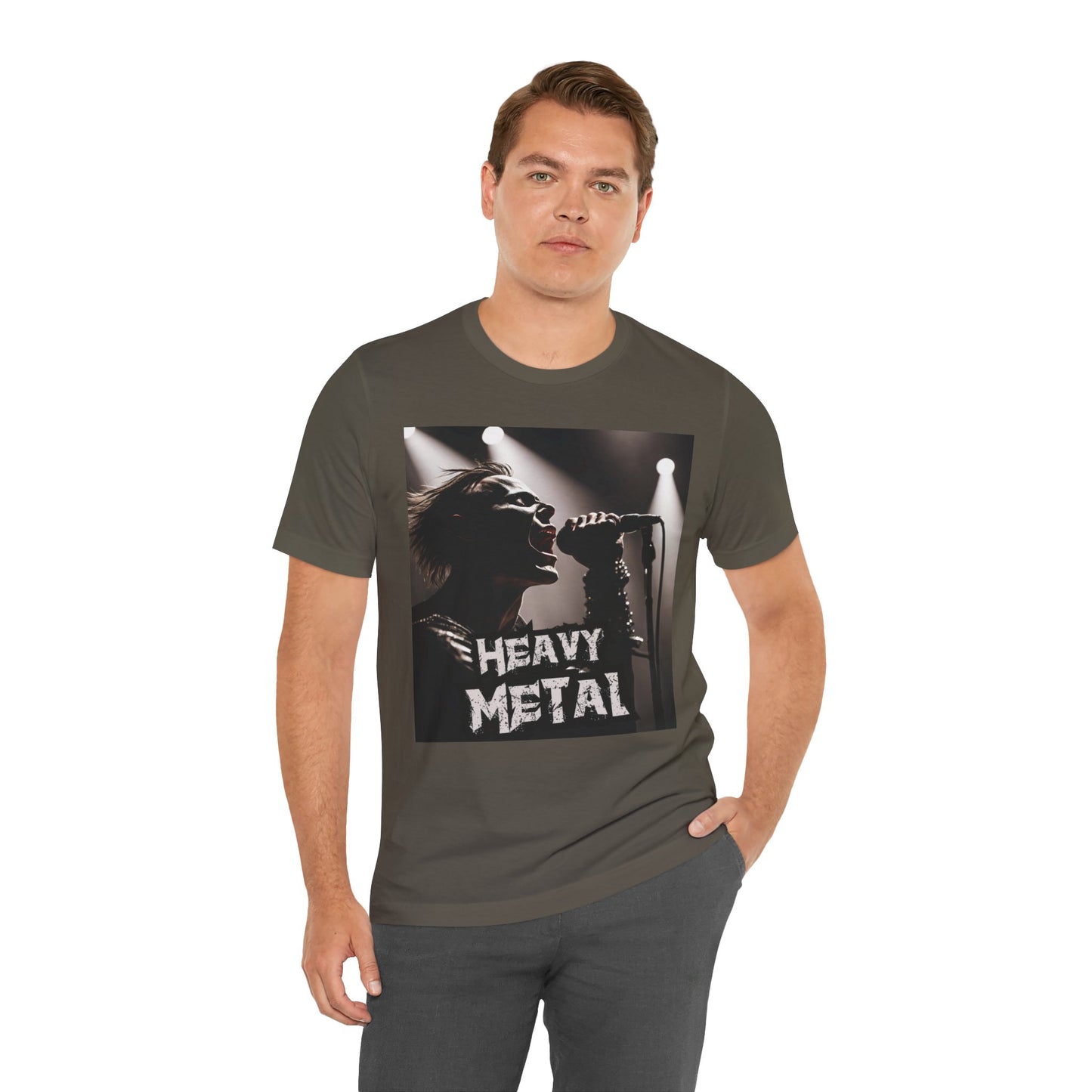 Heavy Metal - Singer - Unisex Jersey Short Sleeve Tee