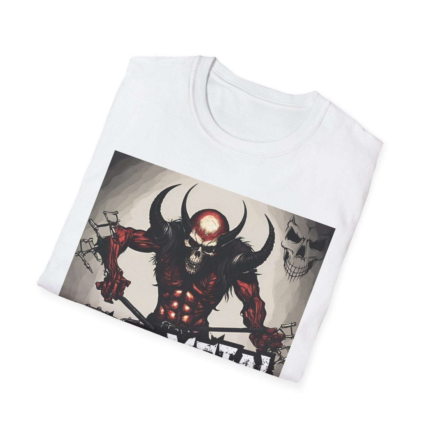 Heavy Metal - Drummer - Unisex Softstyle T-Shirt