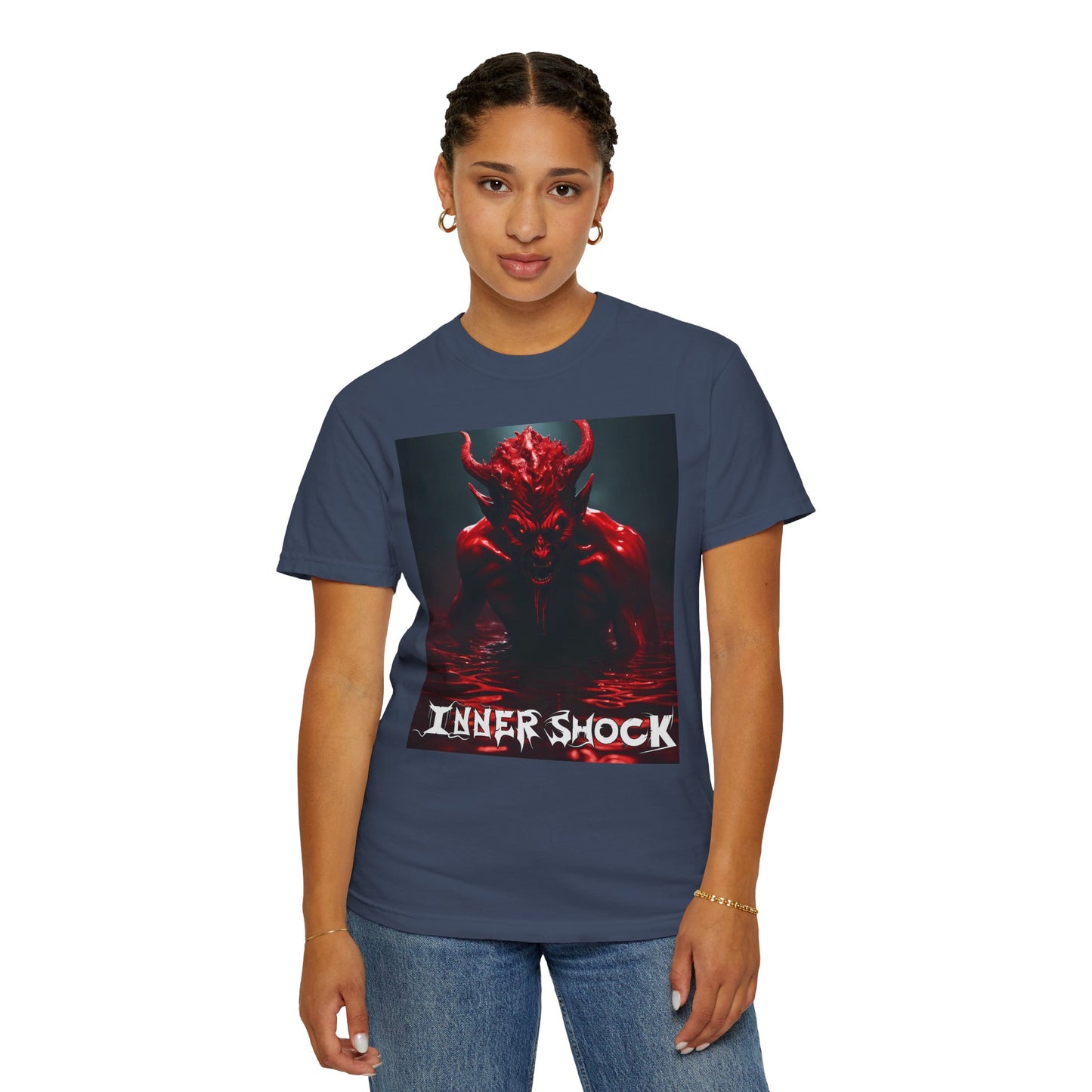 Inner Shock - Blood Demon - Unisex Garment-Dyed T-shirt