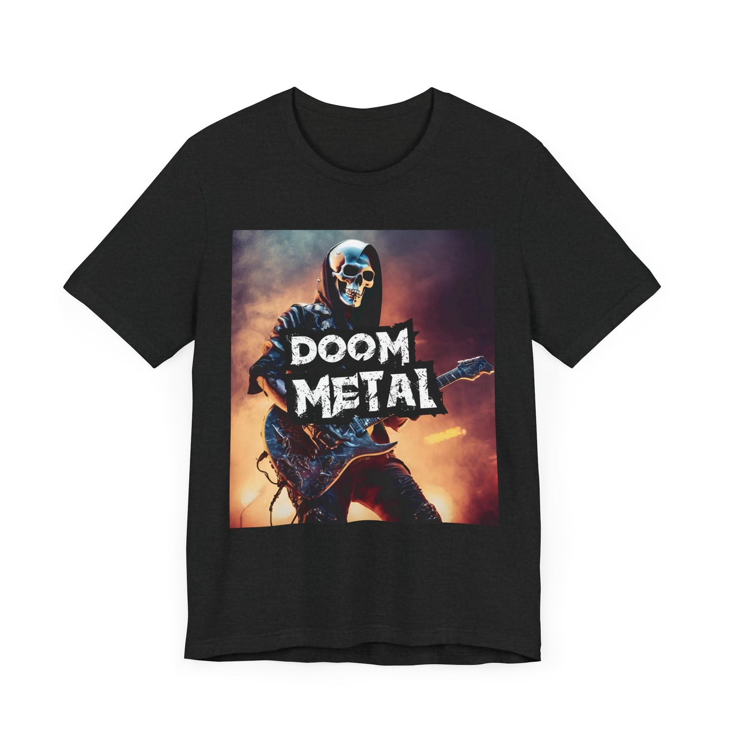 Doom Metal - Guitar Player - Unisex Jersey Short Sleeve Tee