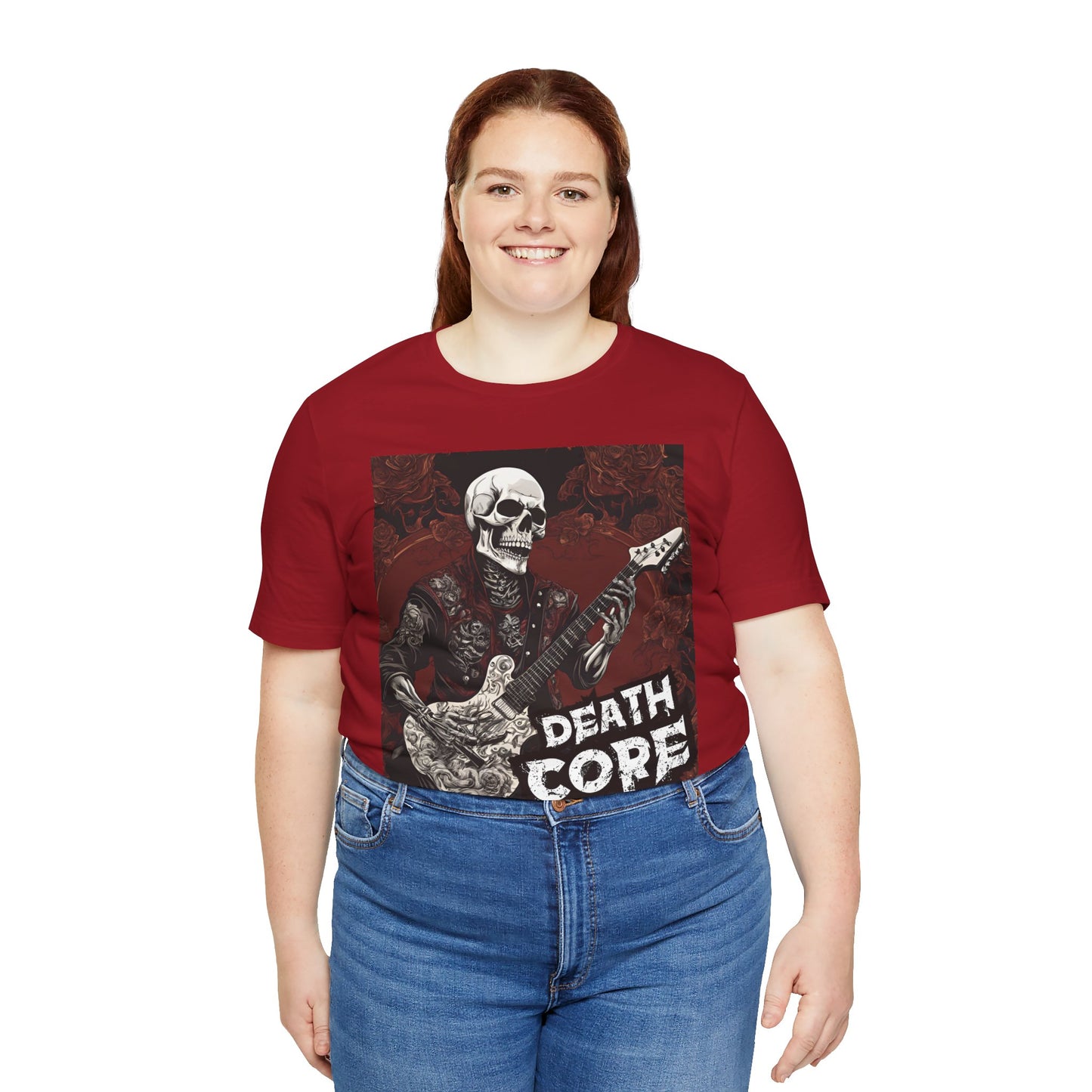 Death Core - Guitar Player - Unisex Jersey Short Sleeve Tee