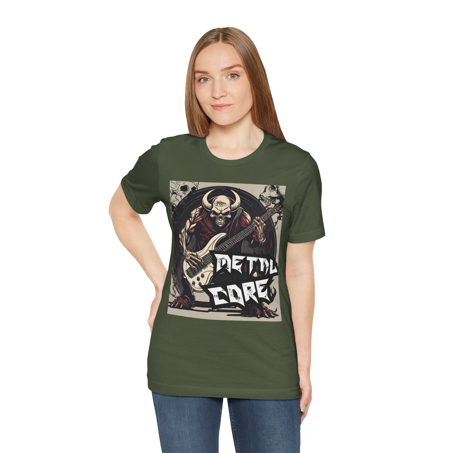 Metal Core - Bass Player - Unisex Jersey Short Sleeve Tee