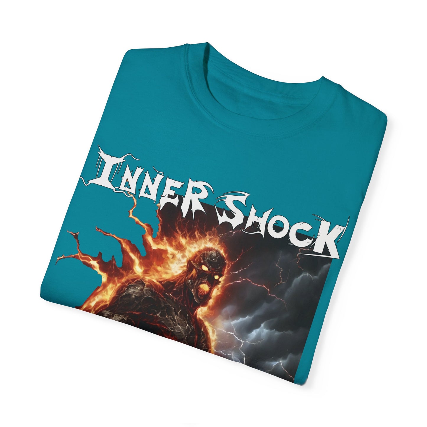 Inner Shock - Fire Monster - Unisex Garment-Dyed T-shirt