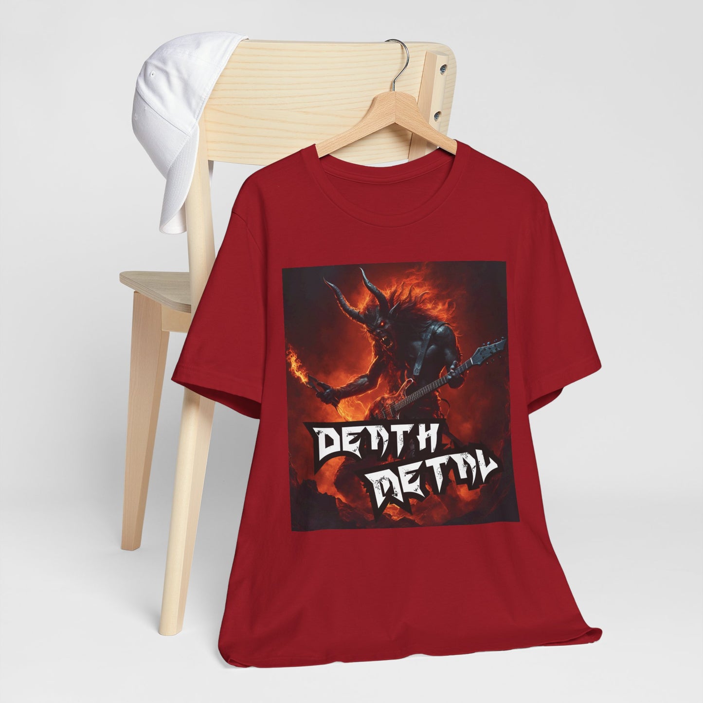 Death Metal - Guitar Player - Unisex Jersey Short Sleeve Tee