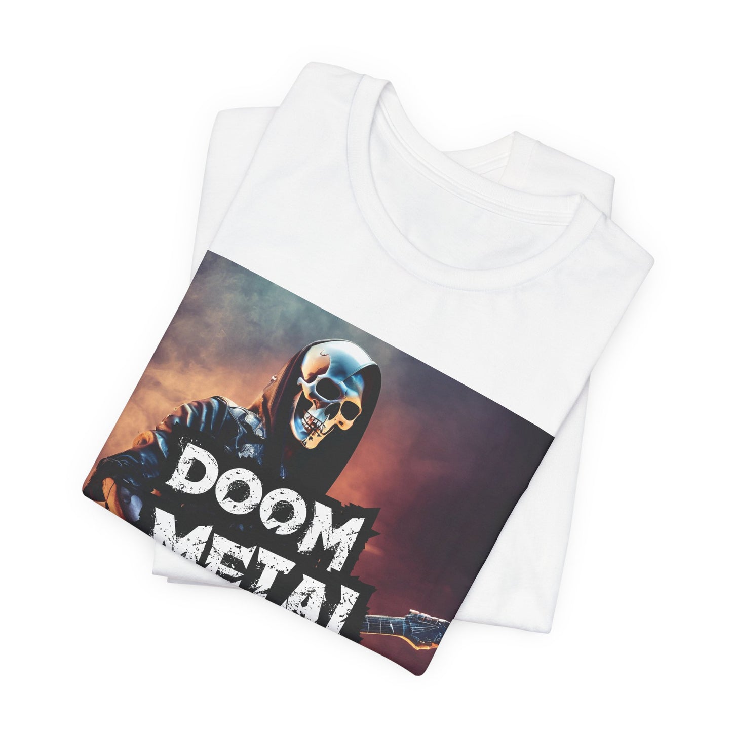 Doom Metal - Guitar Player - Unisex Jersey Short Sleeve Tee