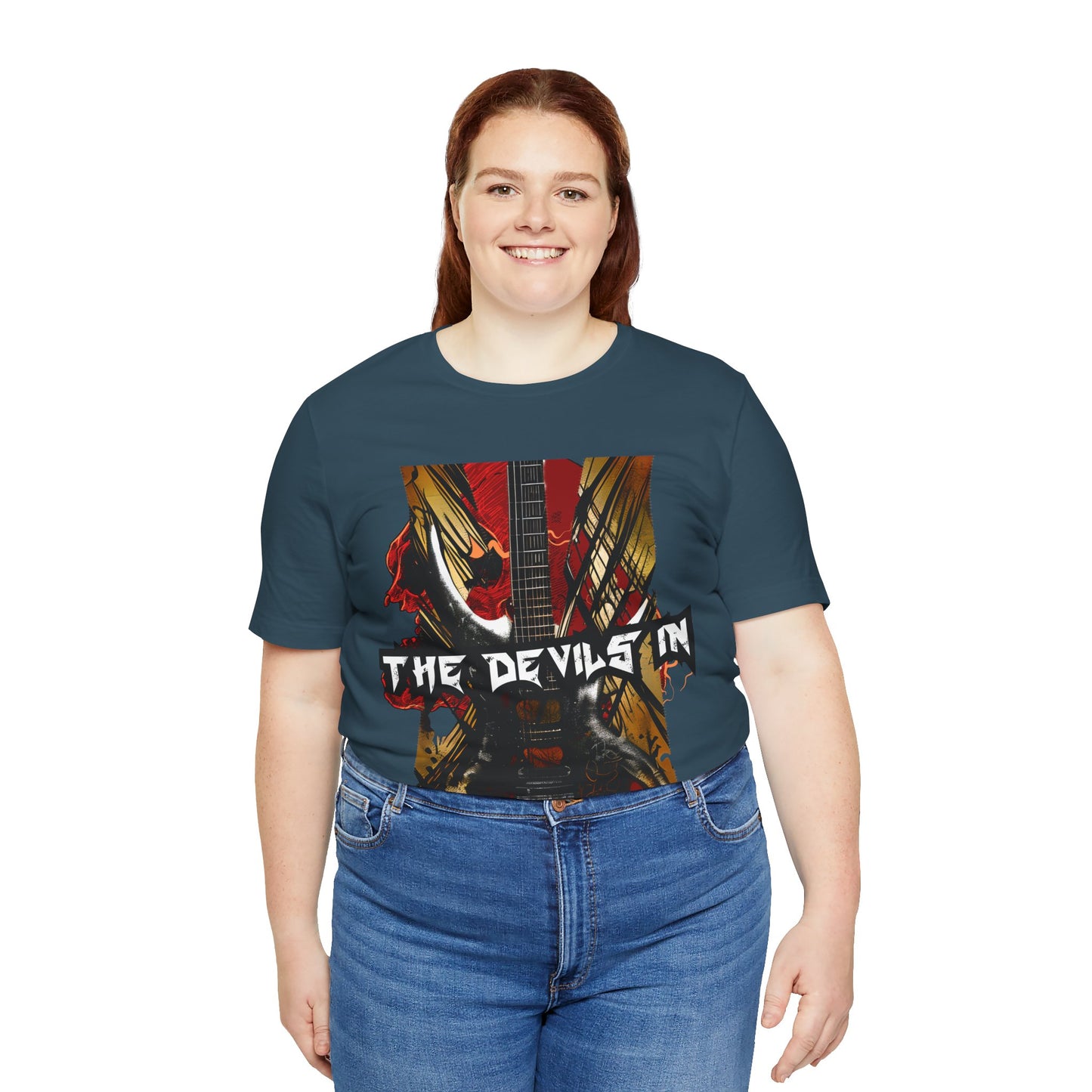 The Devils In - Custom Design - Unisex Jersey Short Sleeve Tee