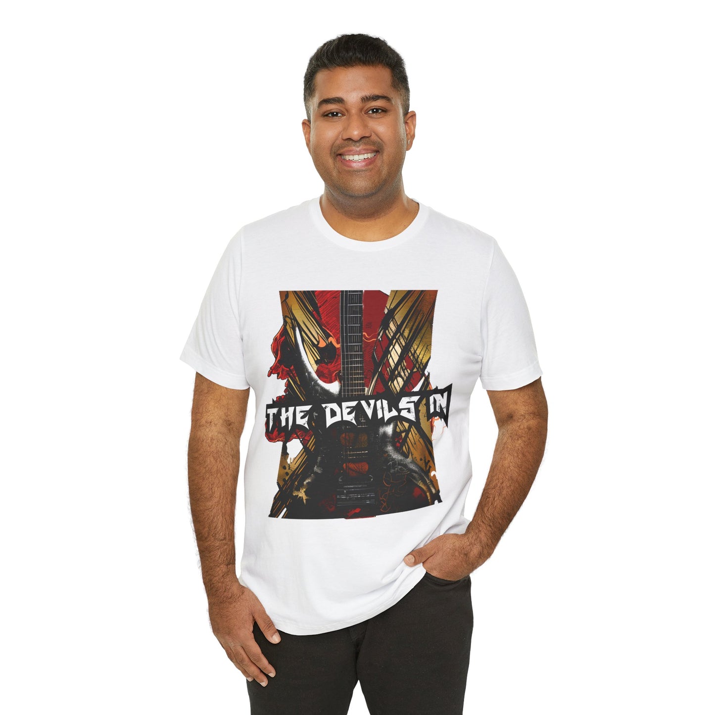 The Devils In - Custom Design - Unisex Jersey Short Sleeve Tee