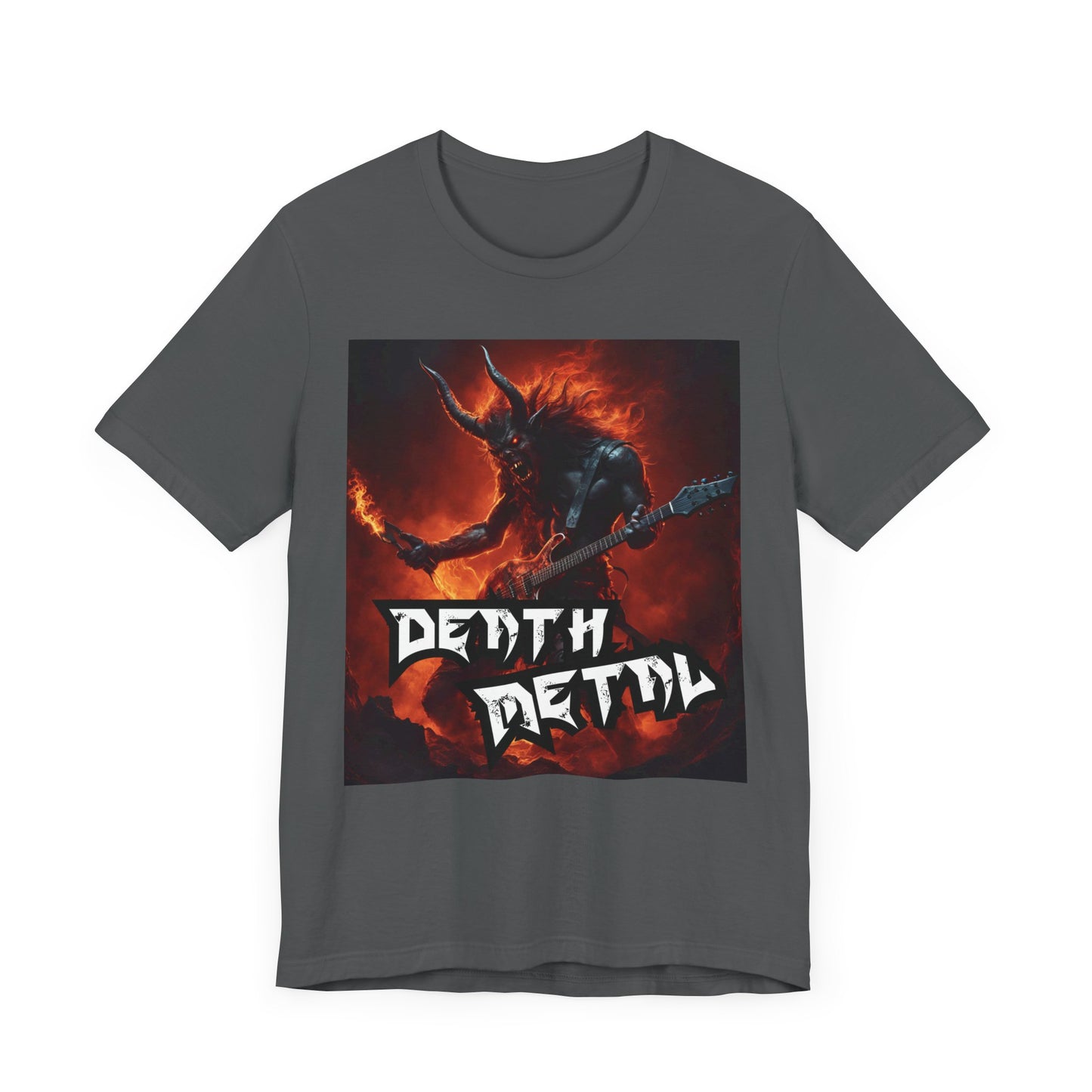 Death Metal - Guitar Player - Unisex Jersey Short Sleeve Tee
