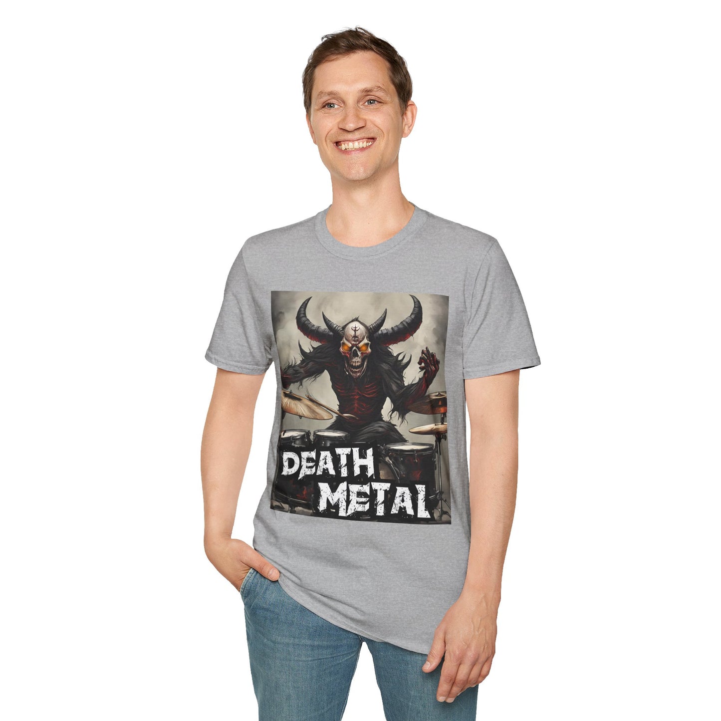 Death Metal - Drummer - Unisex Softstyle T-Shirt