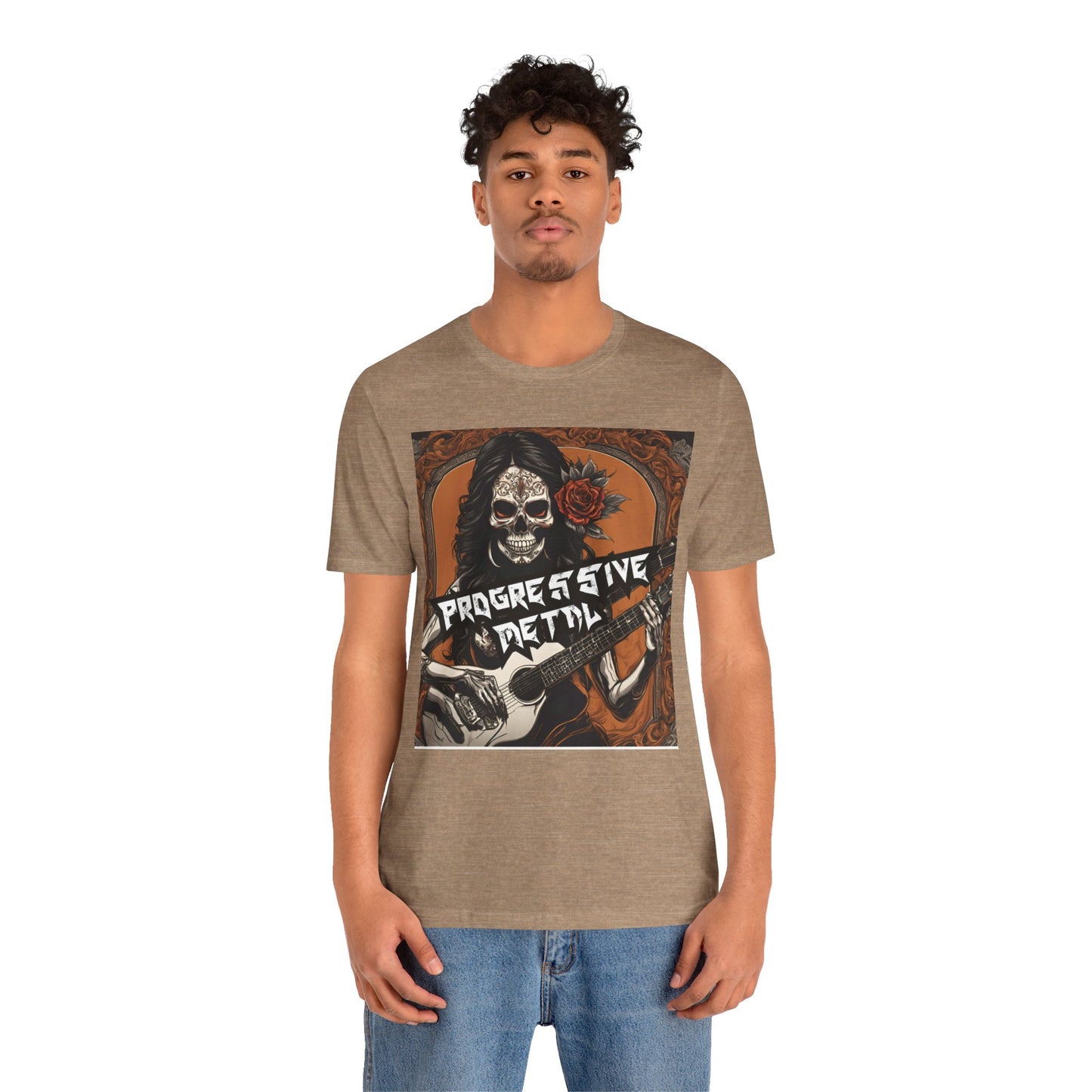 Progressive Metal - Guitar Player - Unisex Jersey Short Sleeve Tee