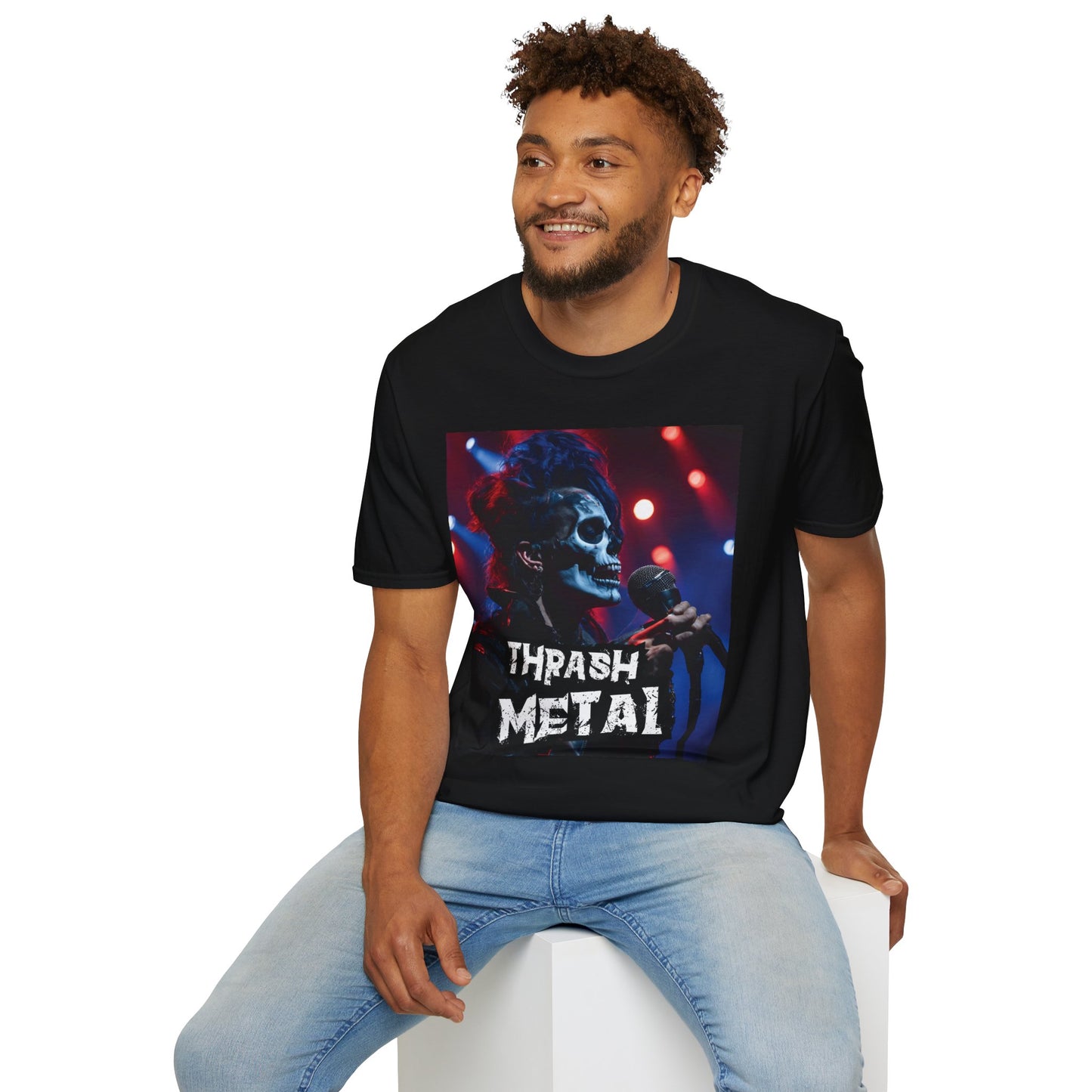 Thrash Metal - Singer - Unisex Softstyle T-Shirt