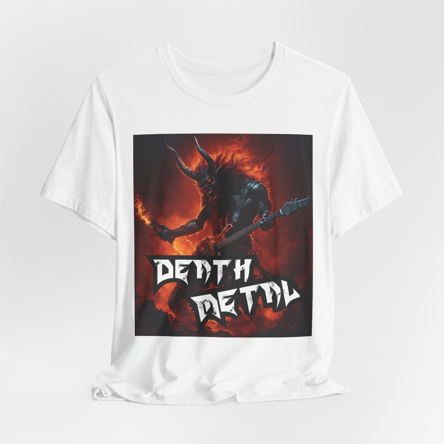 Death Metal - Guitar Player - Unisex Jersey Short Sleeve Tee