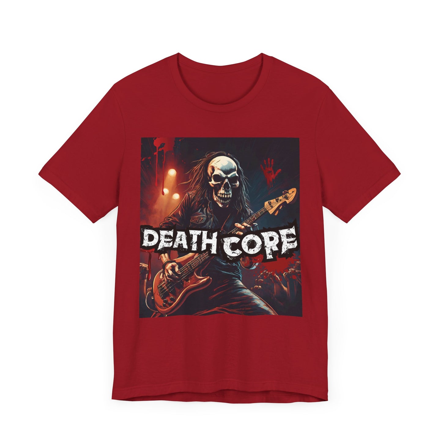 Death Core - Bass Player - Unisex Jersey Short Sleeve Tee