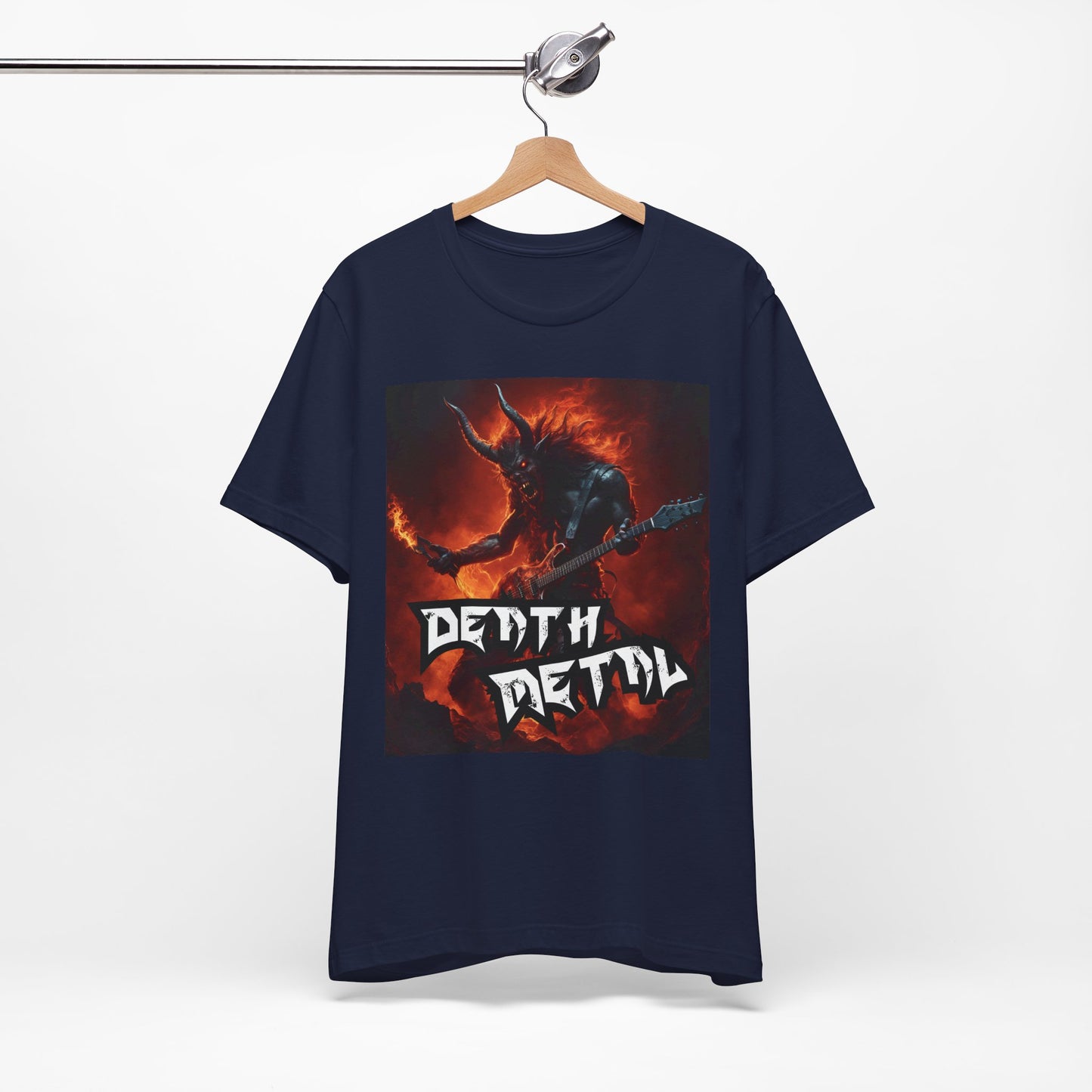 Death Metal - Guitar Player - Unisex Jersey Short Sleeve Tee