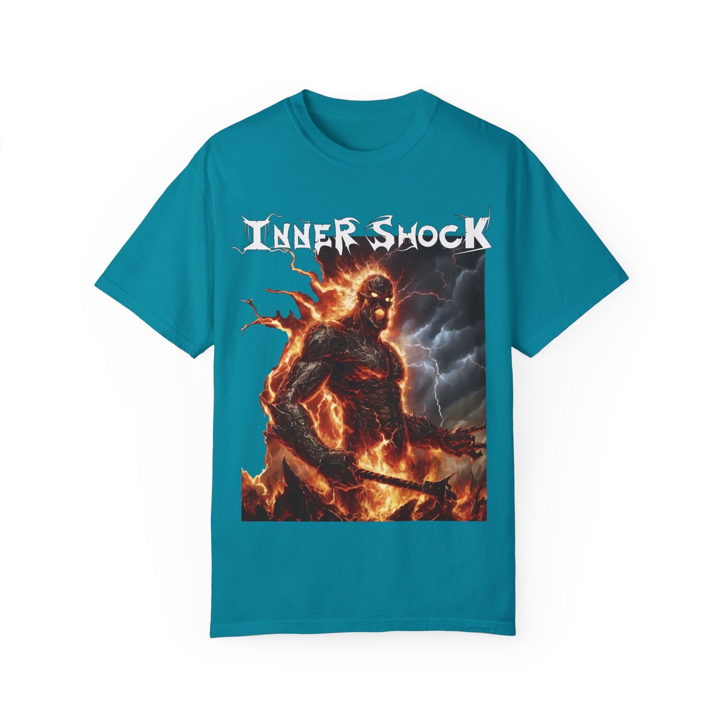 Inner Shock - Fire Monster - Unisex Garment-Dyed T-shirt