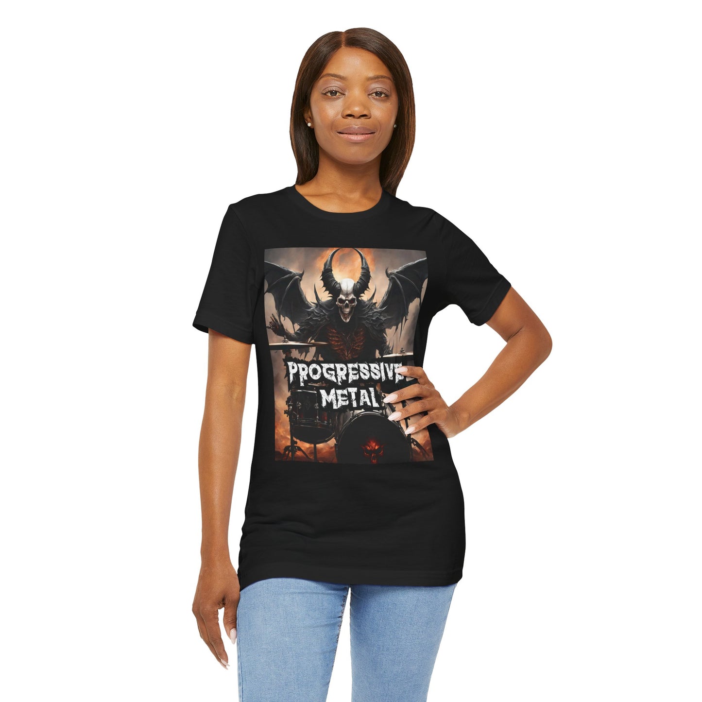 Progressive Metal - Drummer - Unisex Jersey Short Sleeve Tee