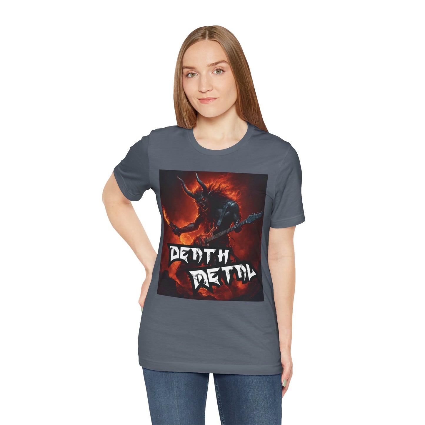 Death Metal - Guitar Player - Unisex Jersey Short Sleeve Tee