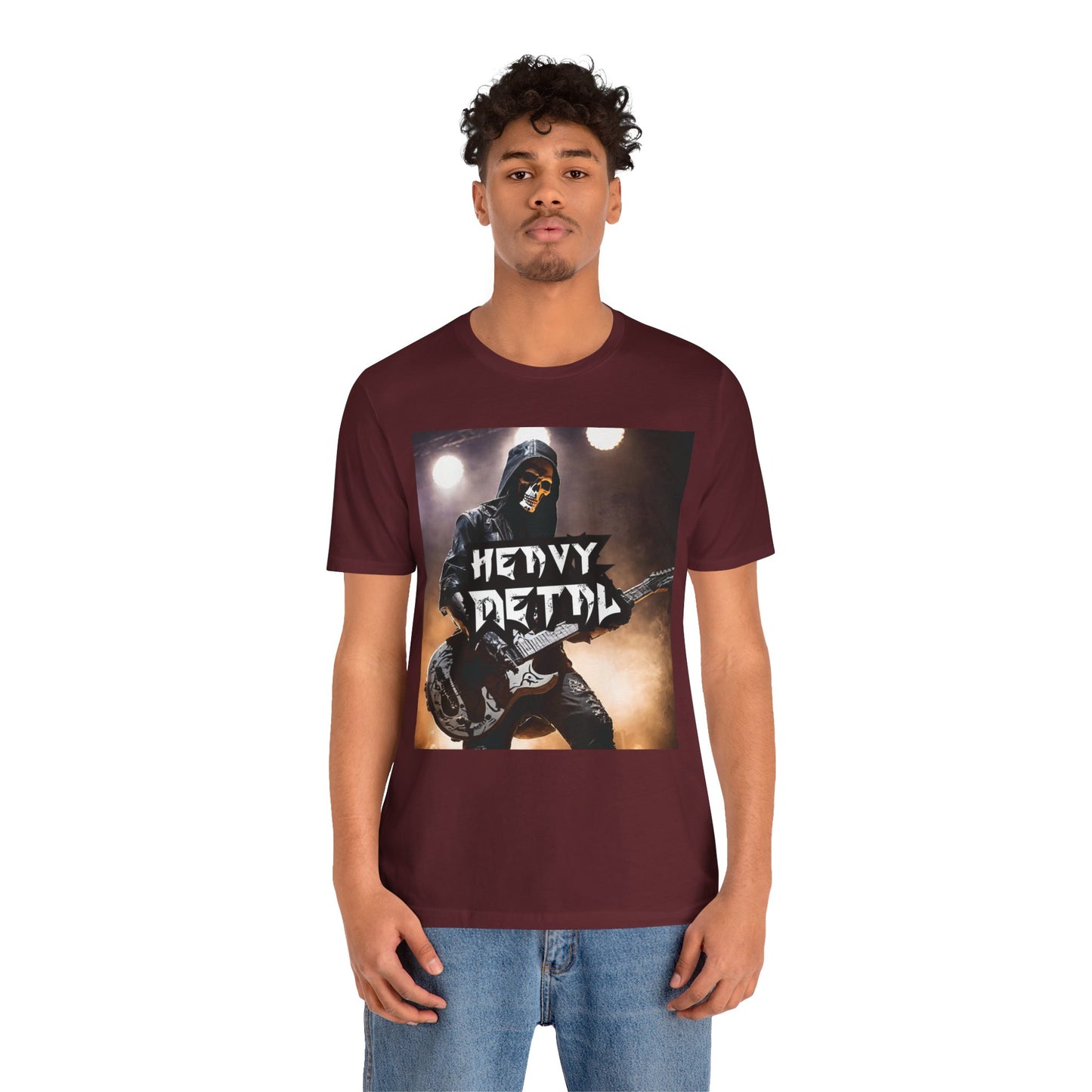 Heavy Metal - Guitar Player - Unisex Jersey Short Sleeve Tee