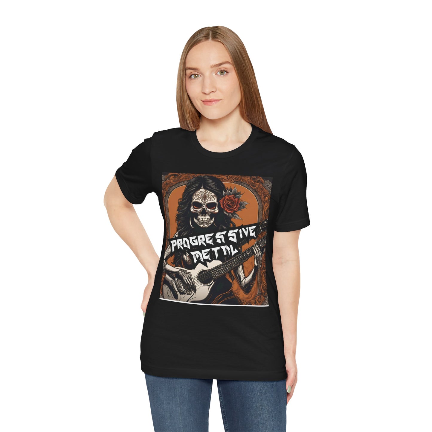 Progressive Metal - Guitar Player - Unisex Jersey Short Sleeve Tee