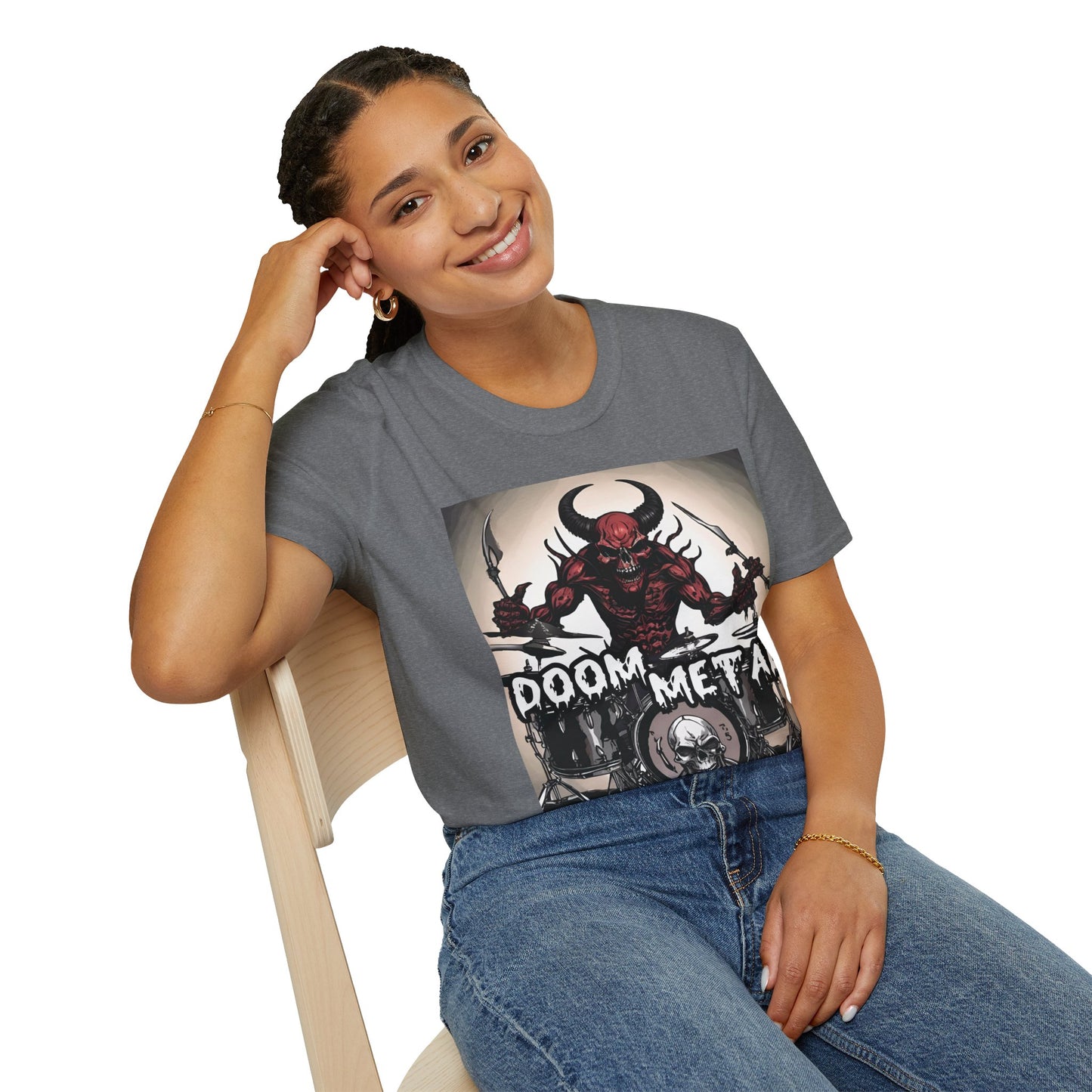 Doom Metal - Drummer - Unisex Softstyle T-Shirt