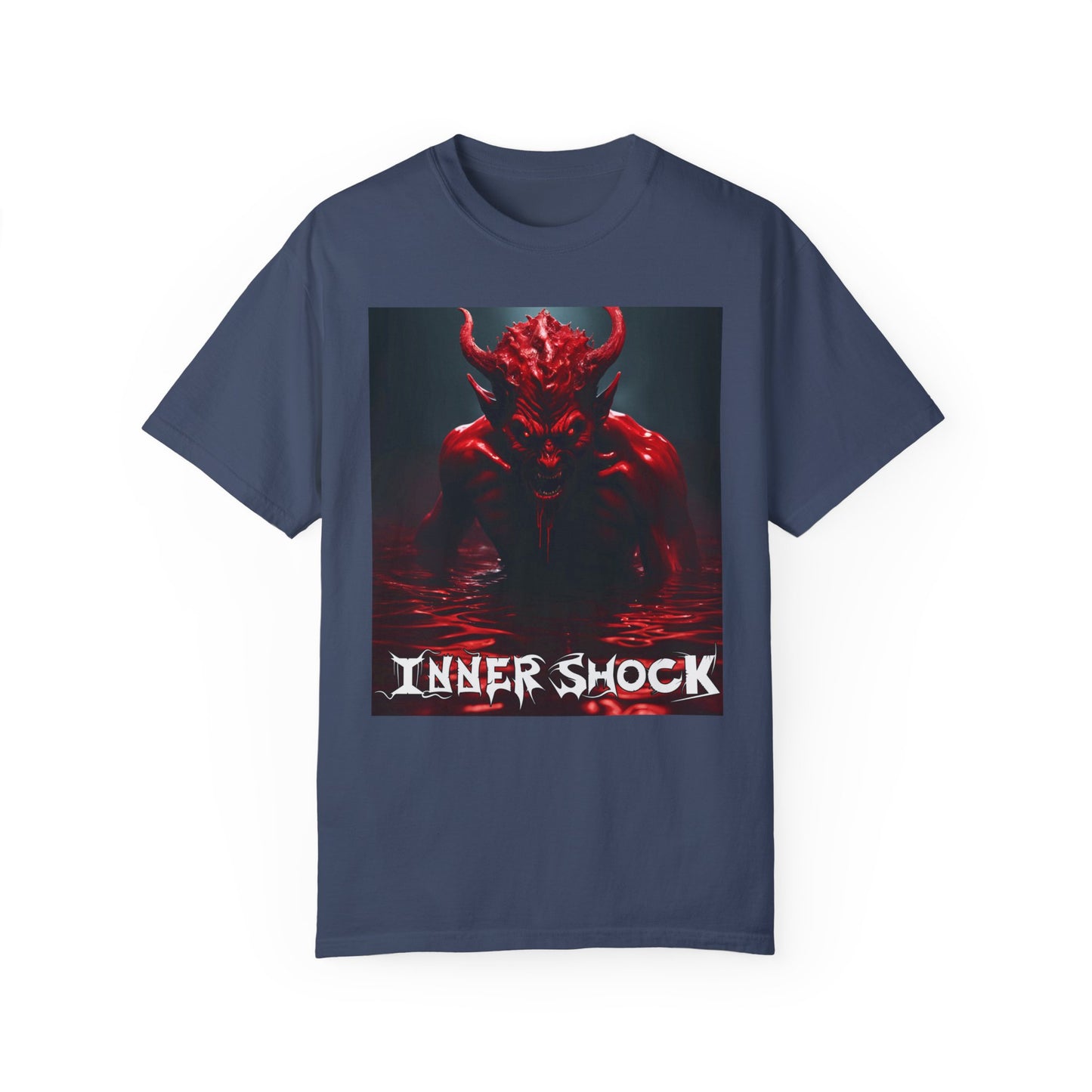 Inner Shock - Blood Demon - Unisex Garment-Dyed T-shirt