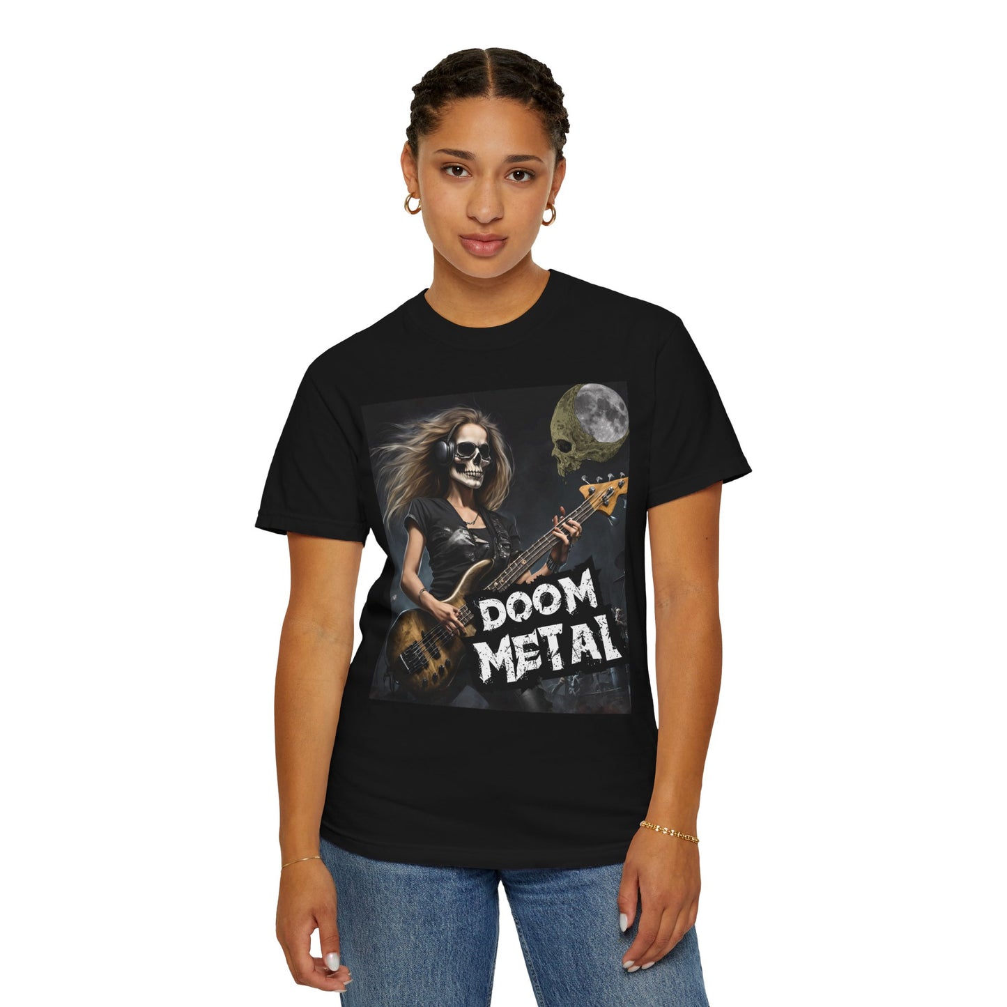 Doom Metal - Bass Player - Unisex Garment-Dyed T-shirt