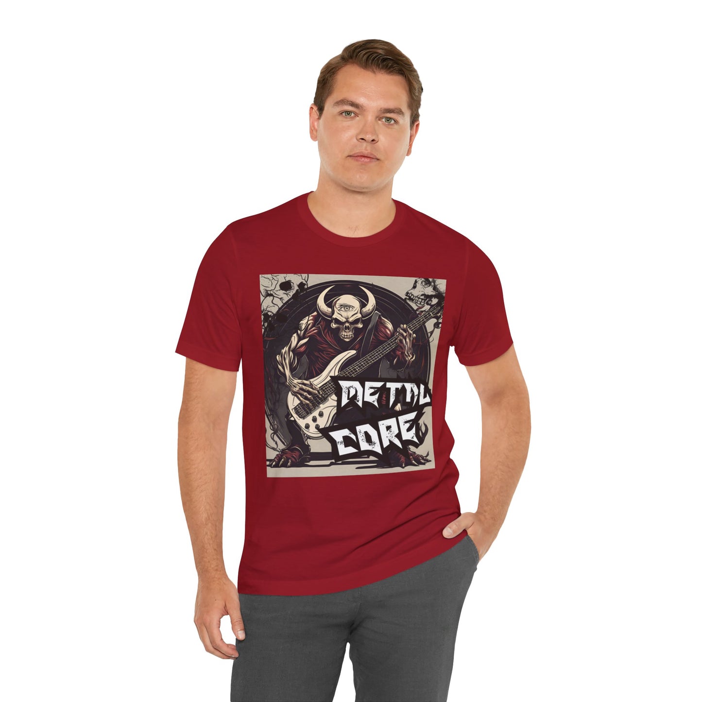 Metal Core - Bass Player - Unisex Jersey Short Sleeve Tee