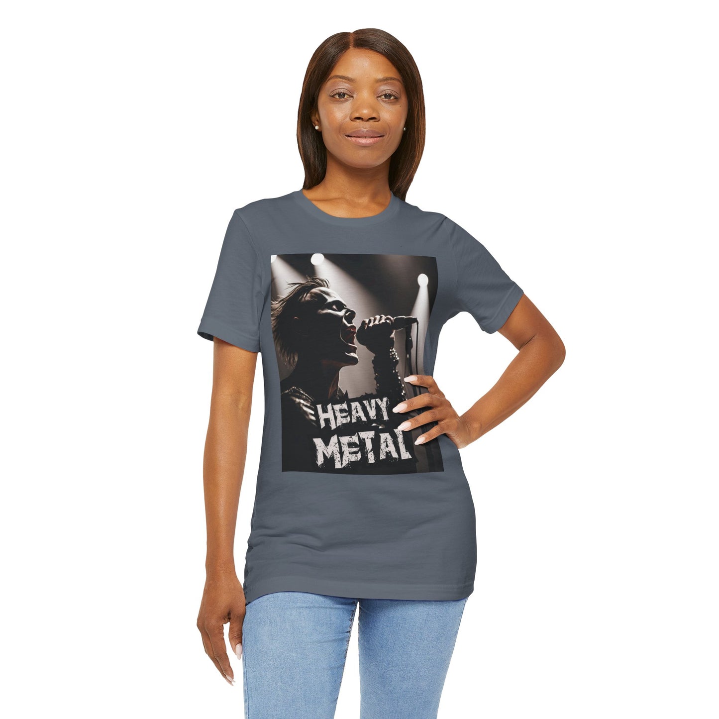 Heavy Metal - Singer - Unisex Jersey Short Sleeve Tee