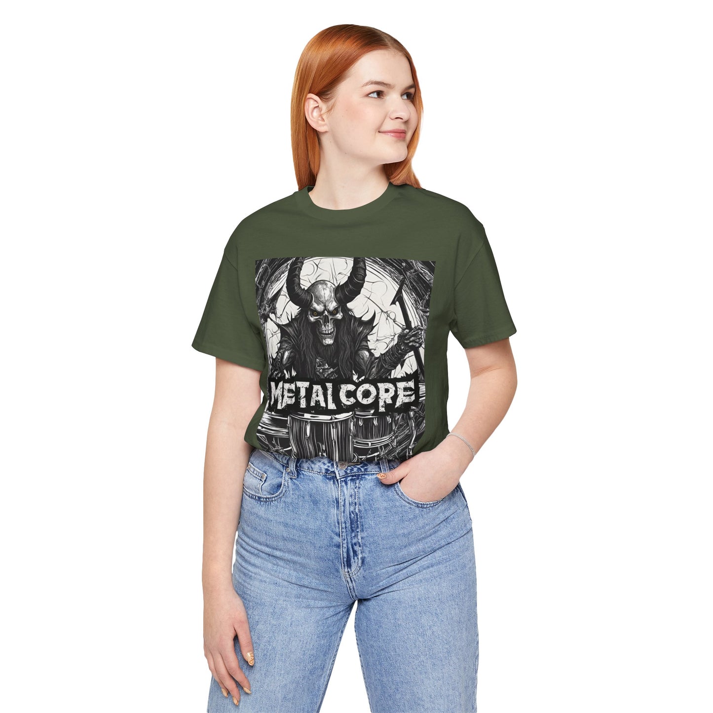 Metal Core - Drummer - Unisex Jersey Short Sleeve Tee