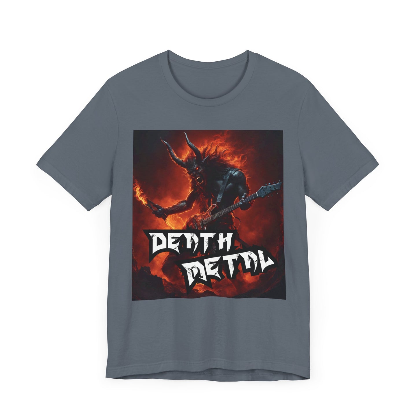 Death Metal - Guitar Player - Unisex Jersey Short Sleeve Tee