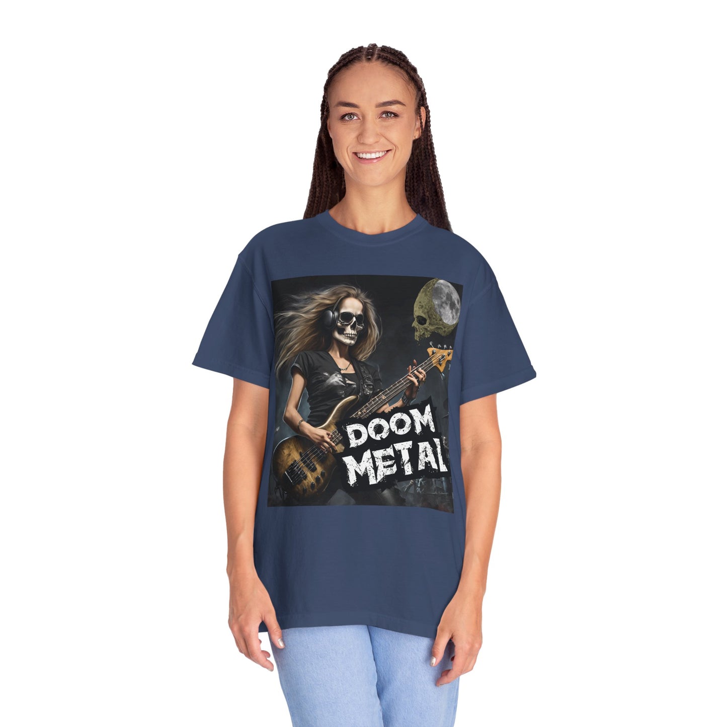 Doom Metal - Bass Player - Unisex Garment-Dyed T-shirt