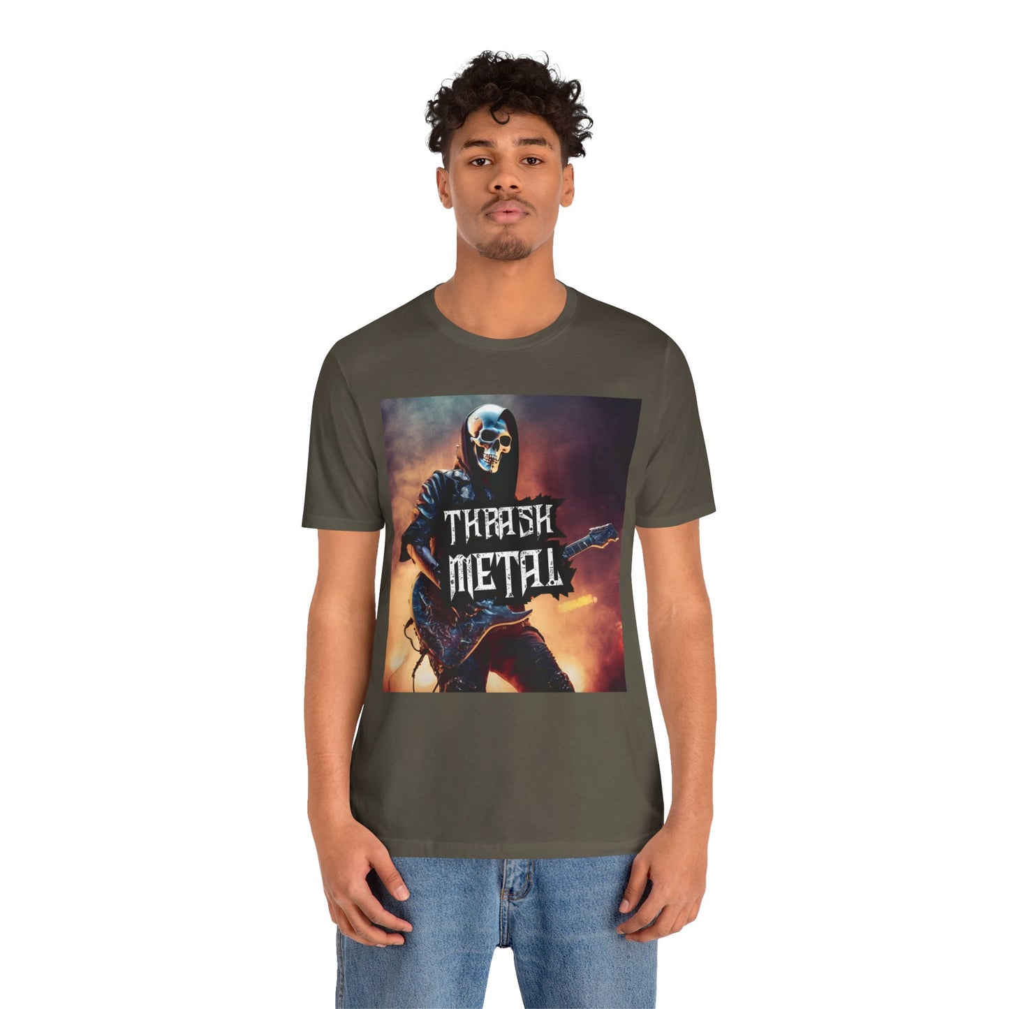 Thrash Metal - Guitar Player - Unisex Jersey Short Sleeve Tee