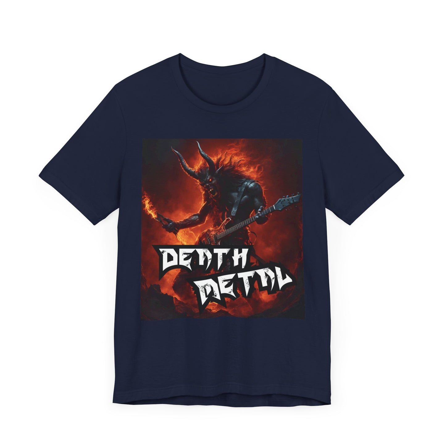 Death Metal - Guitar Player - Unisex Jersey Short Sleeve Tee