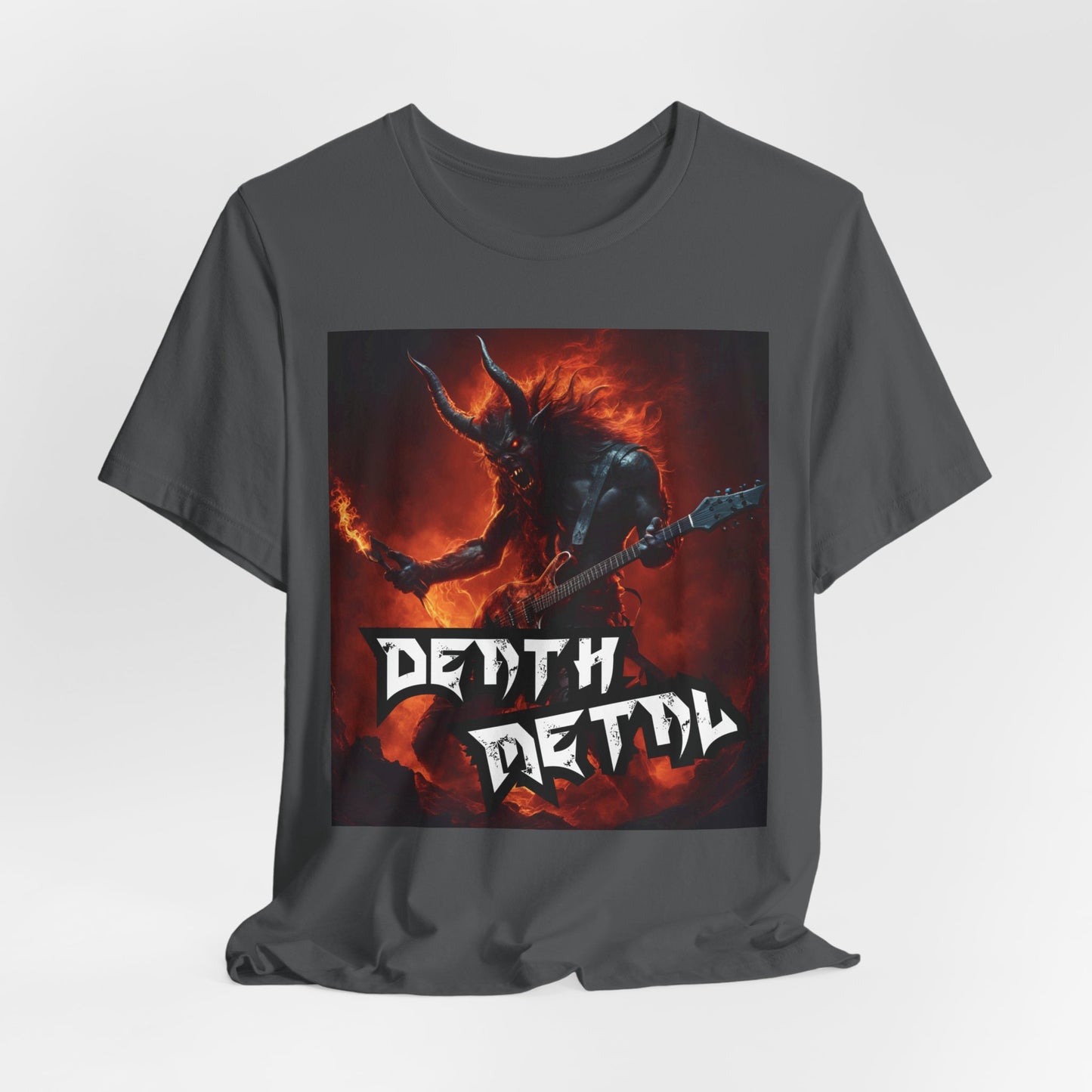 Death Metal - Guitar Player - Unisex Jersey Short Sleeve Tee