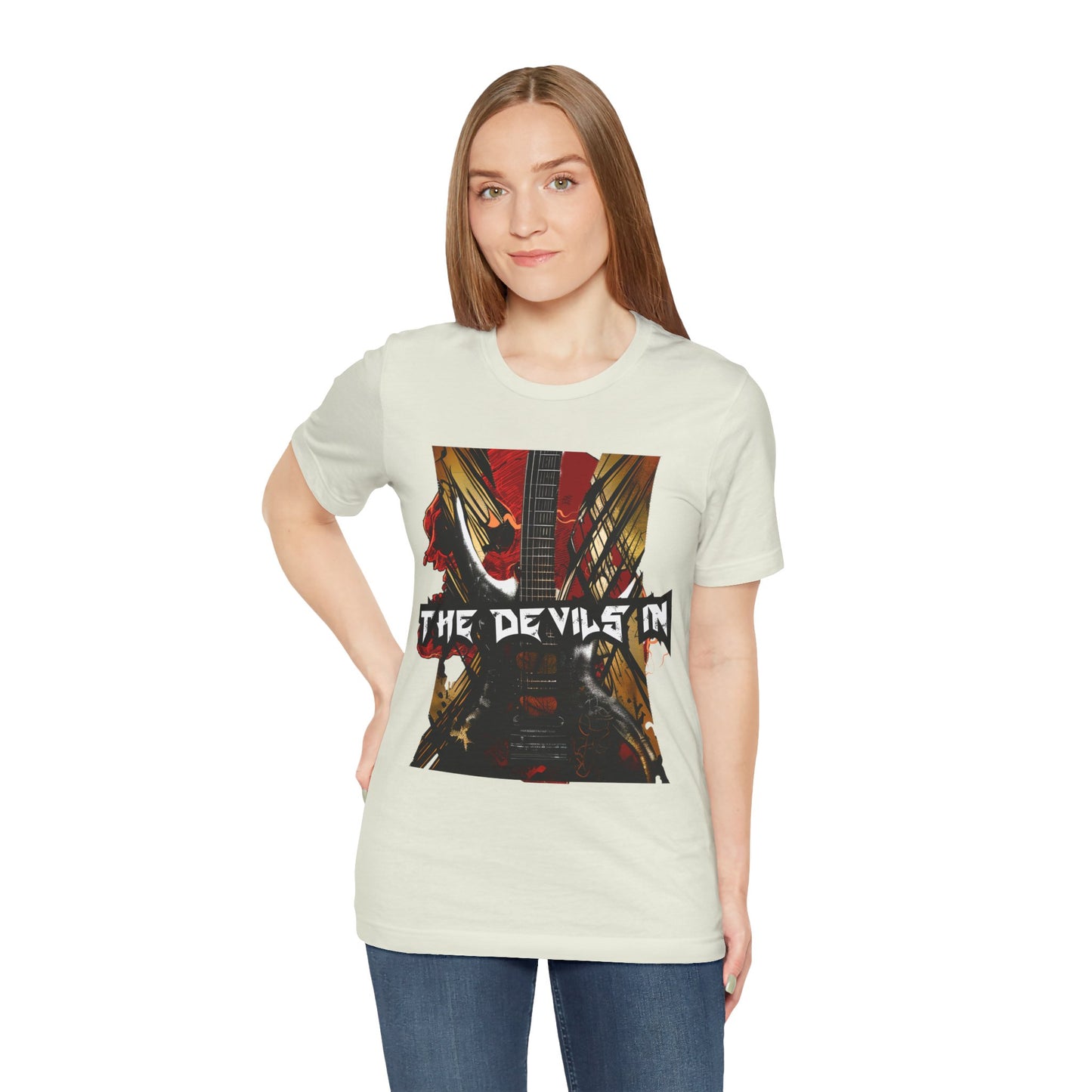 The Devils In - Custom Design - Unisex Jersey Short Sleeve Tee