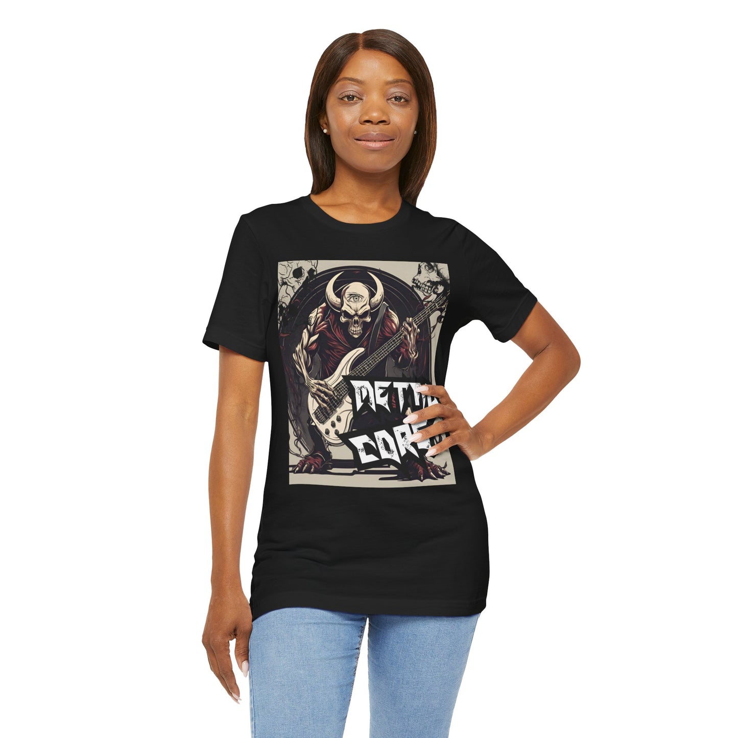 Metal Core - Bass Player - Unisex Jersey Short Sleeve Tee