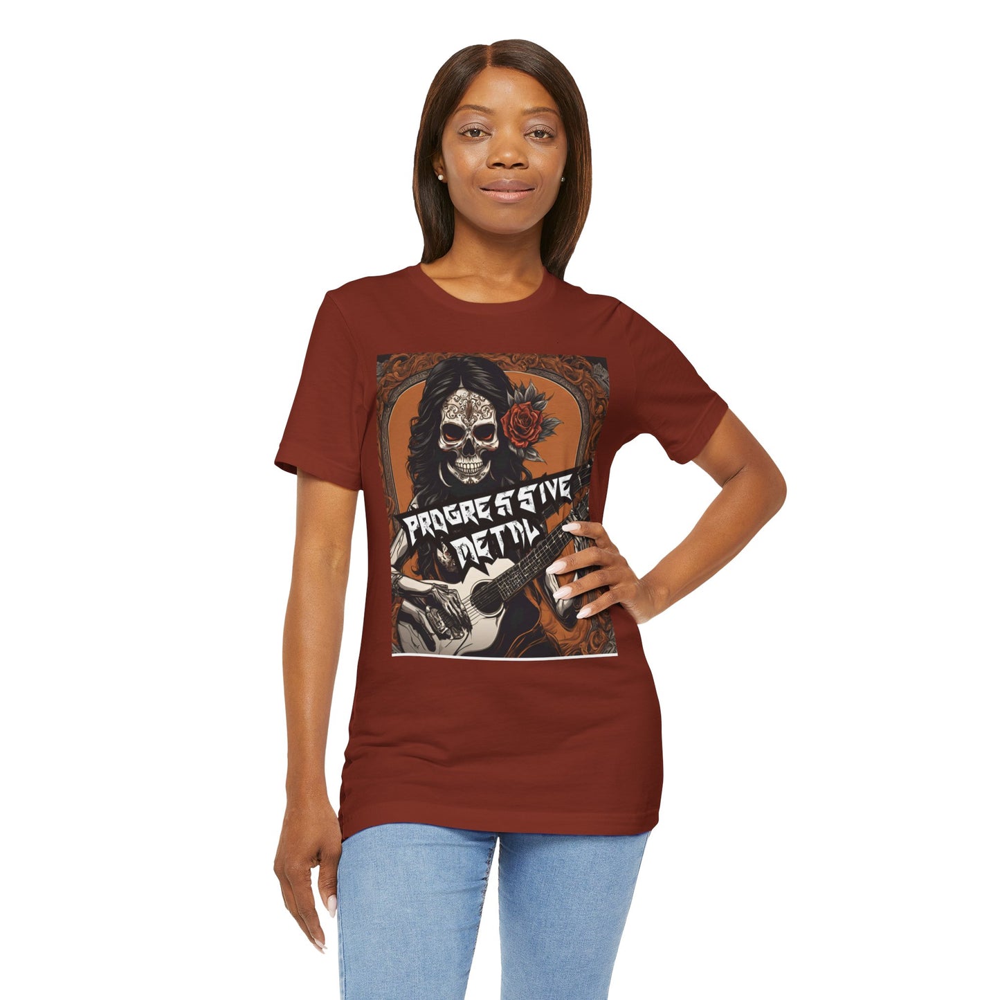 Progressive Metal - Guitar Player - Unisex Jersey Short Sleeve Tee
