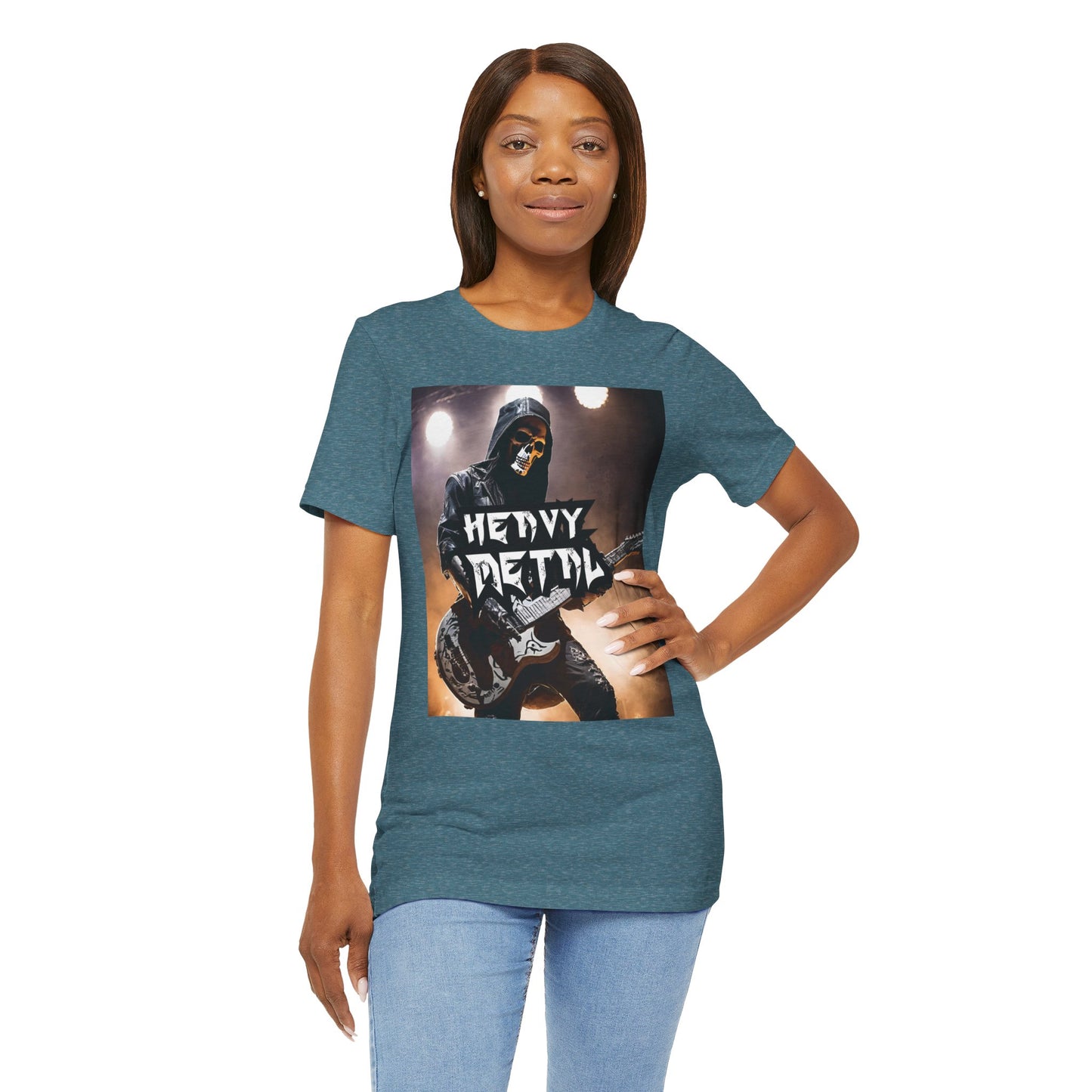 Heavy Metal - Guitar Player - Unisex Jersey Short Sleeve Tee