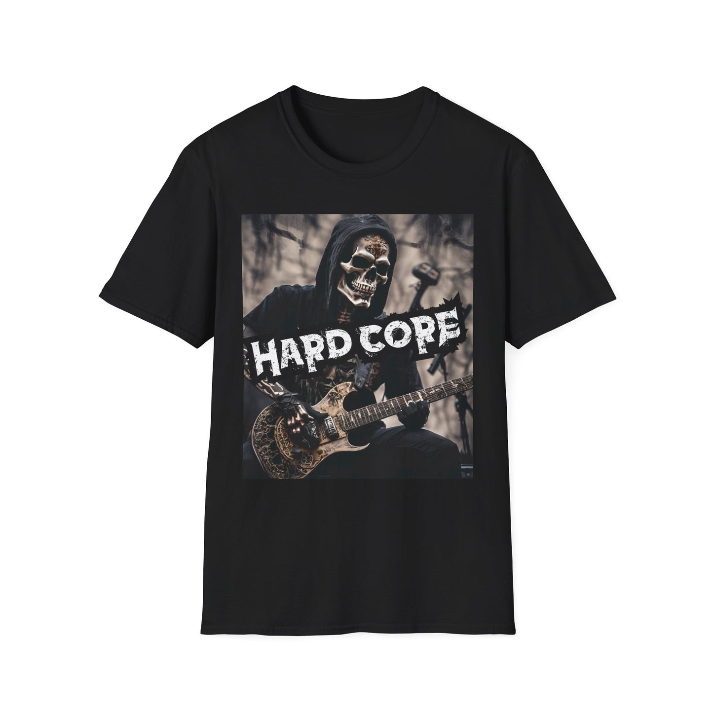 Hardcore - Guitar Player - Unisex Softstyle T-Shirt