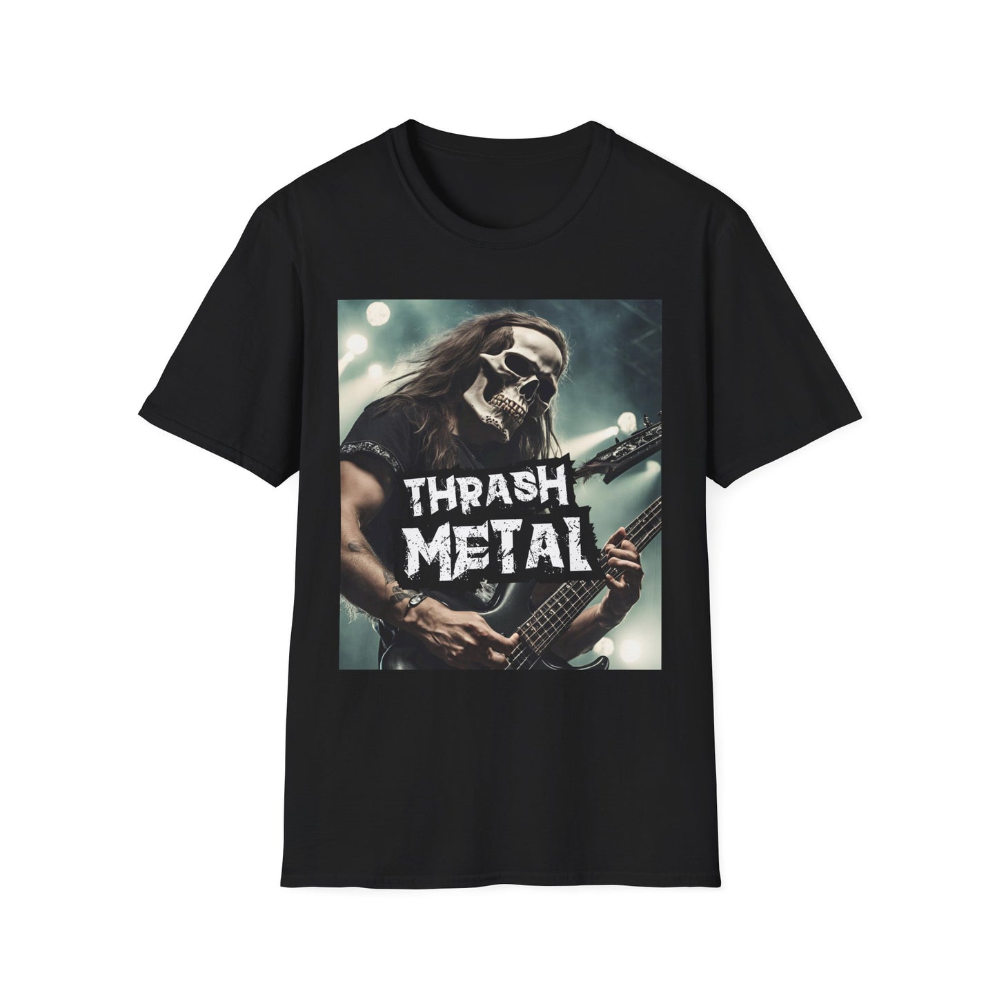 Thrash Metal - Bass Player - Unisex Softstyle T-Shirt