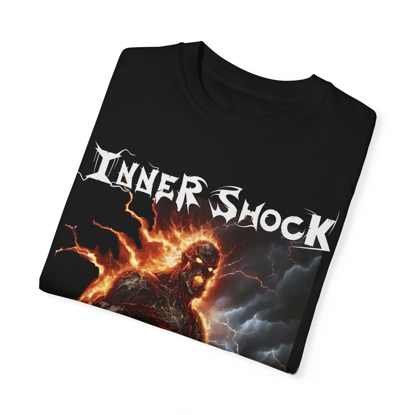 Inner Shock - Fire Monster - Unisex Garment-Dyed T-shirt