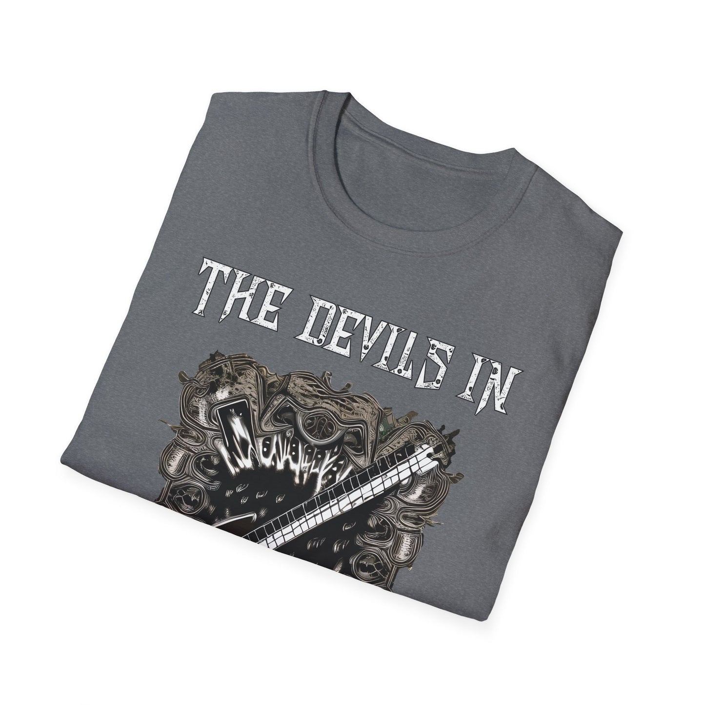 The Devils In - Custom Design - Unisex Softstyle T-Shirt