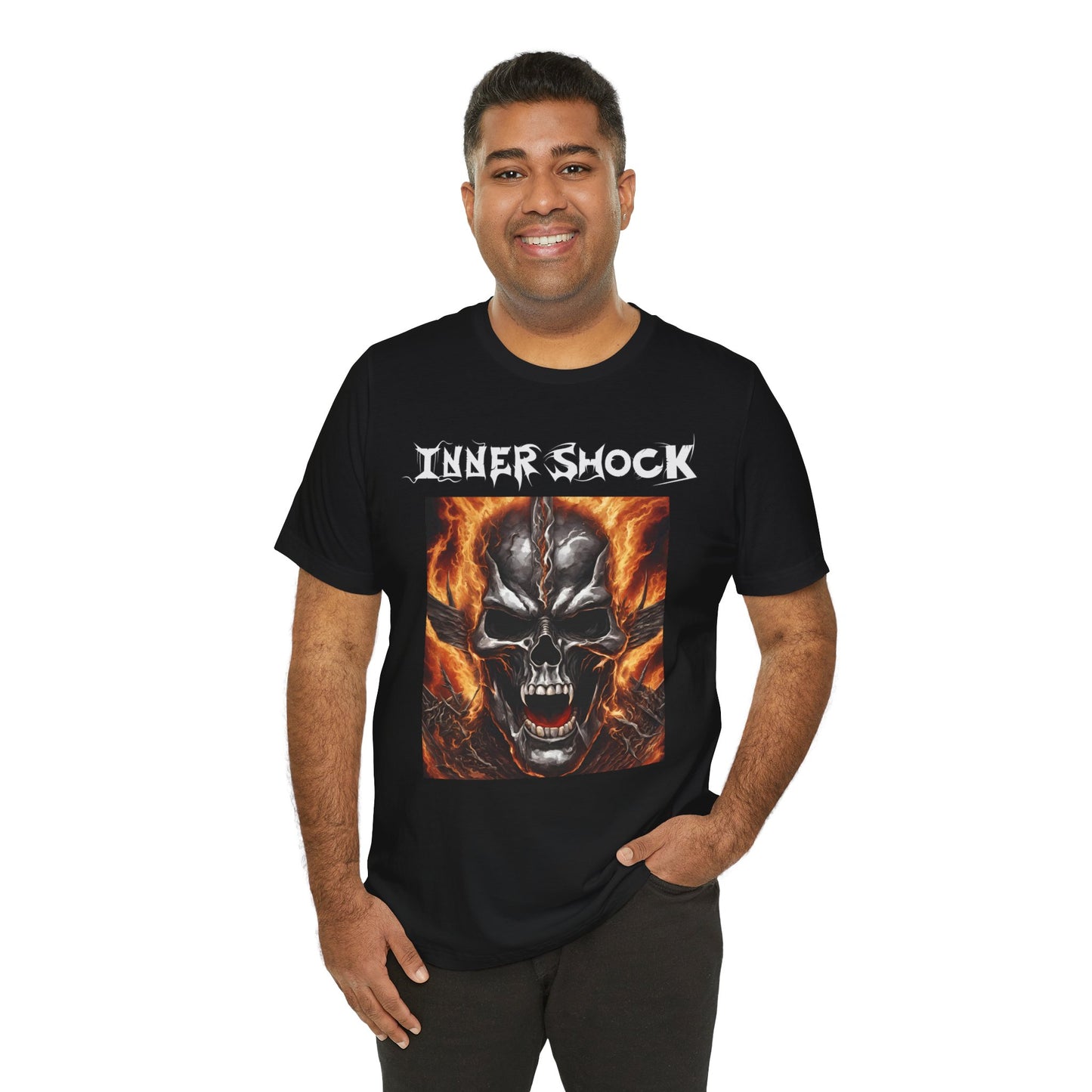 Inner Shock - Skull Face - Unisex Jersey Short Sleeve Tee