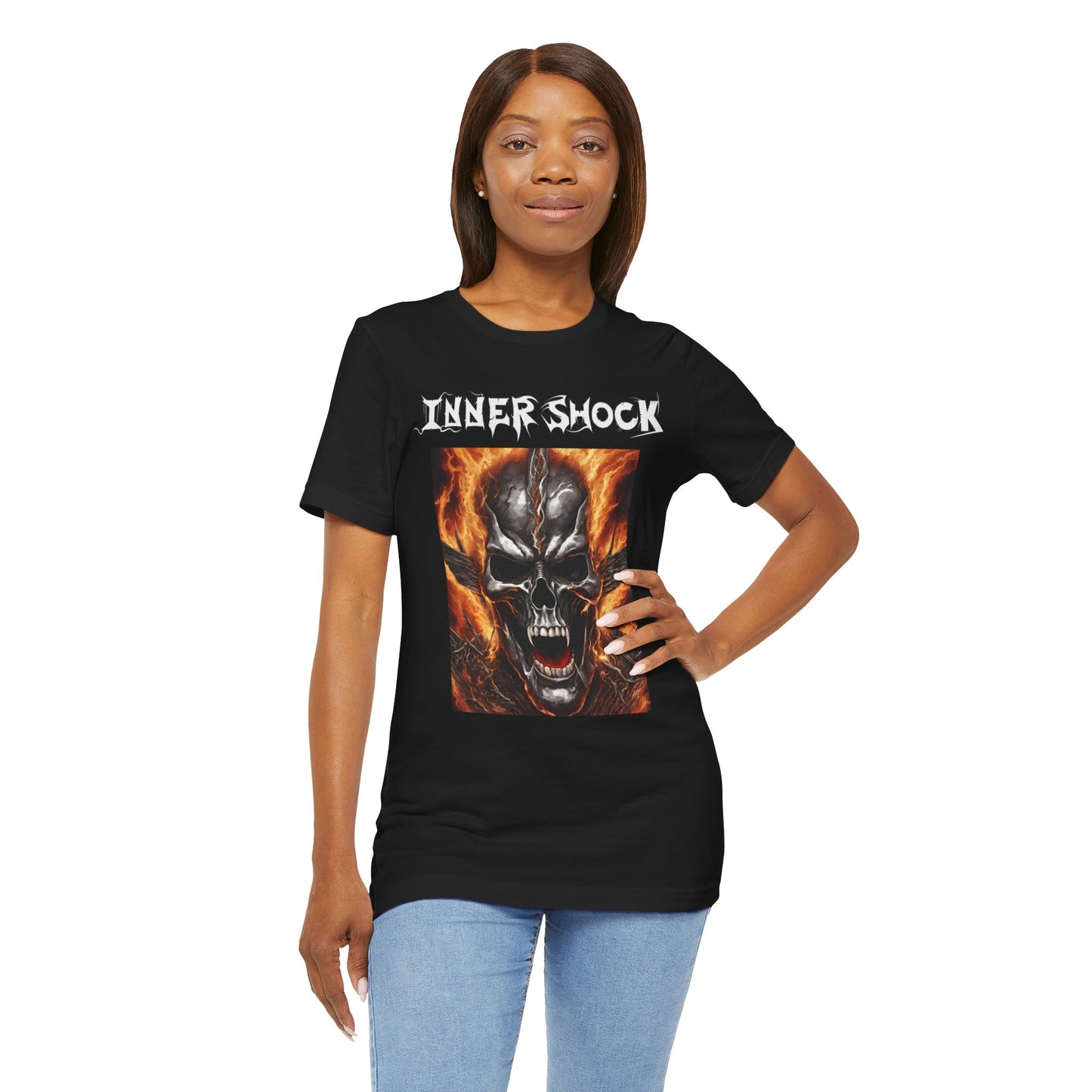 Inner Shock - Skull Face - Unisex Jersey Short Sleeve Tee