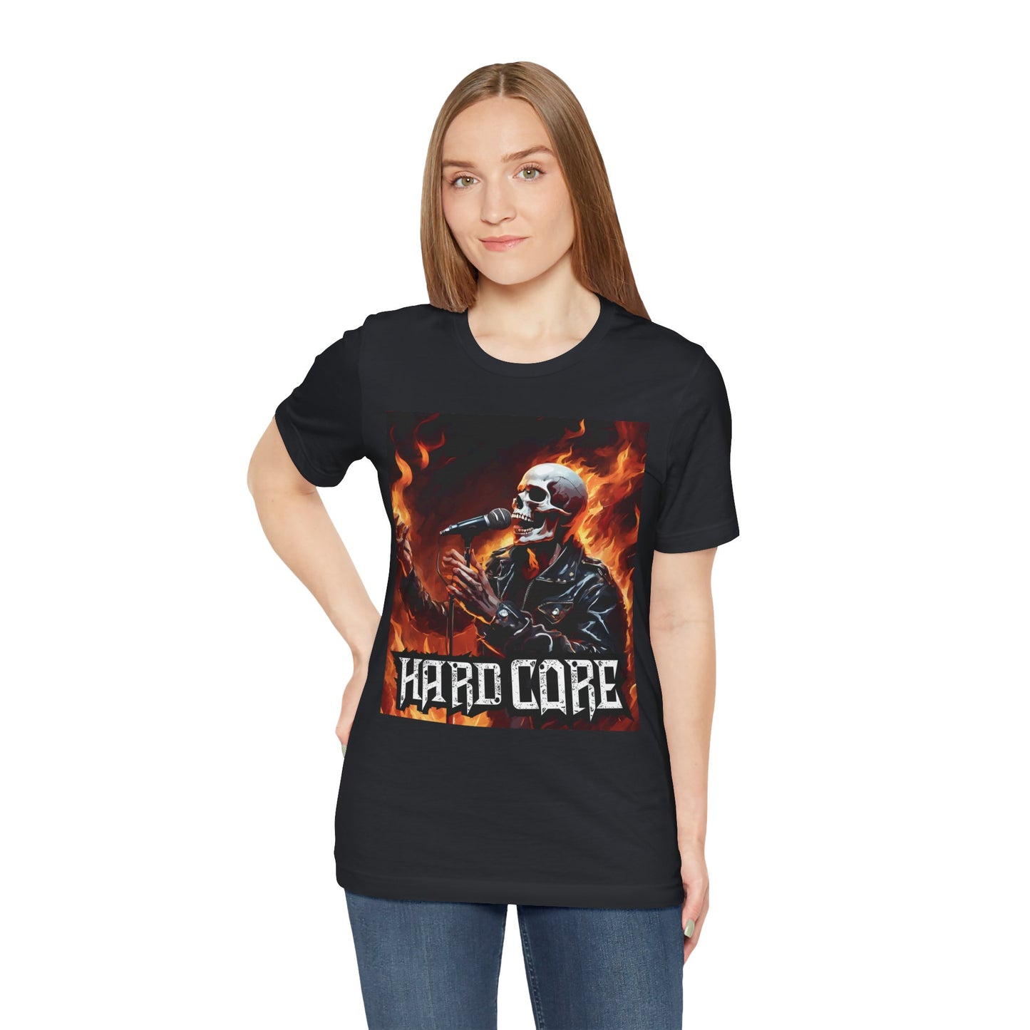 Hardcore - Singer - Unisex Jersey Short Sleeve Tee