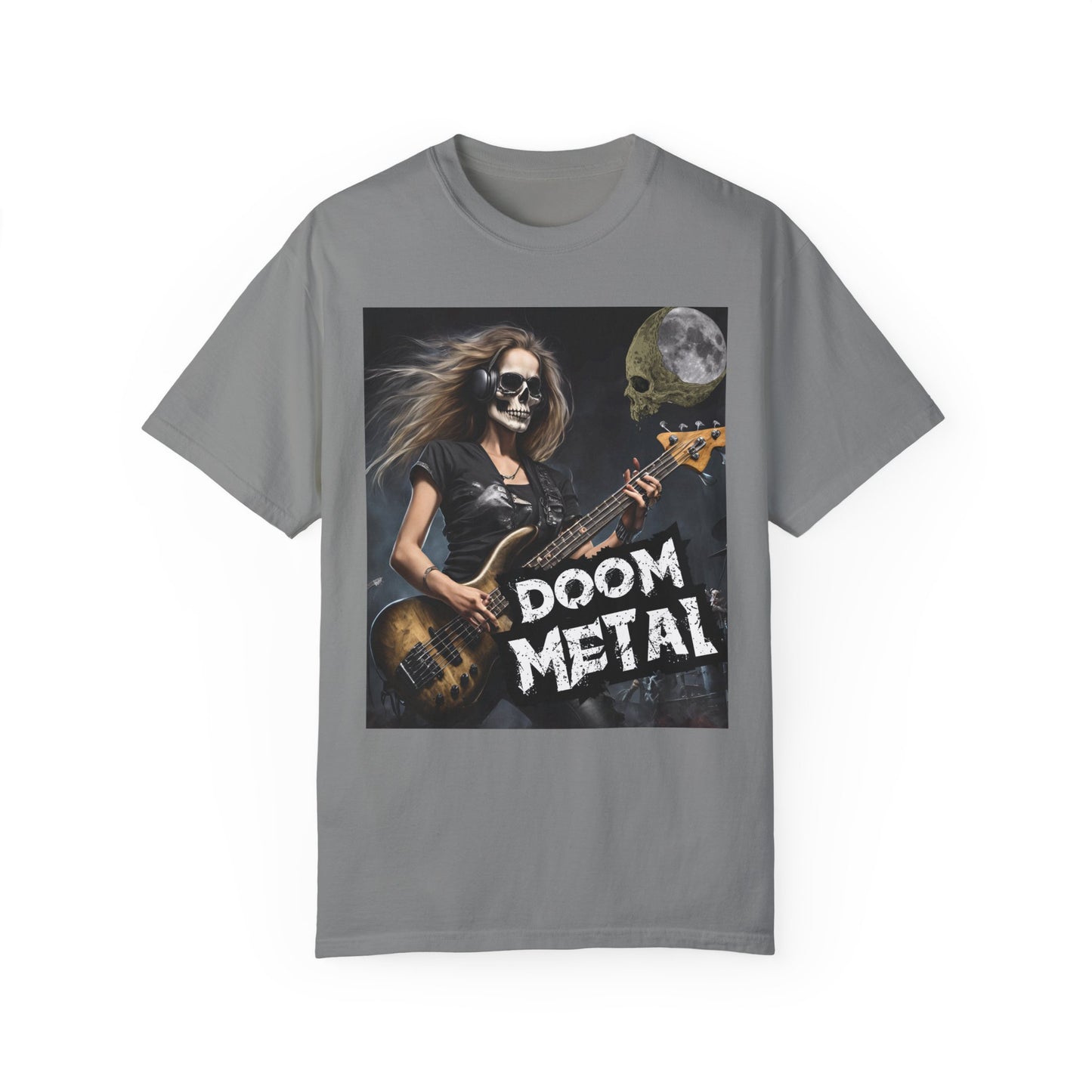 Doom Metal - Bass Player - Unisex Garment-Dyed T-shirt